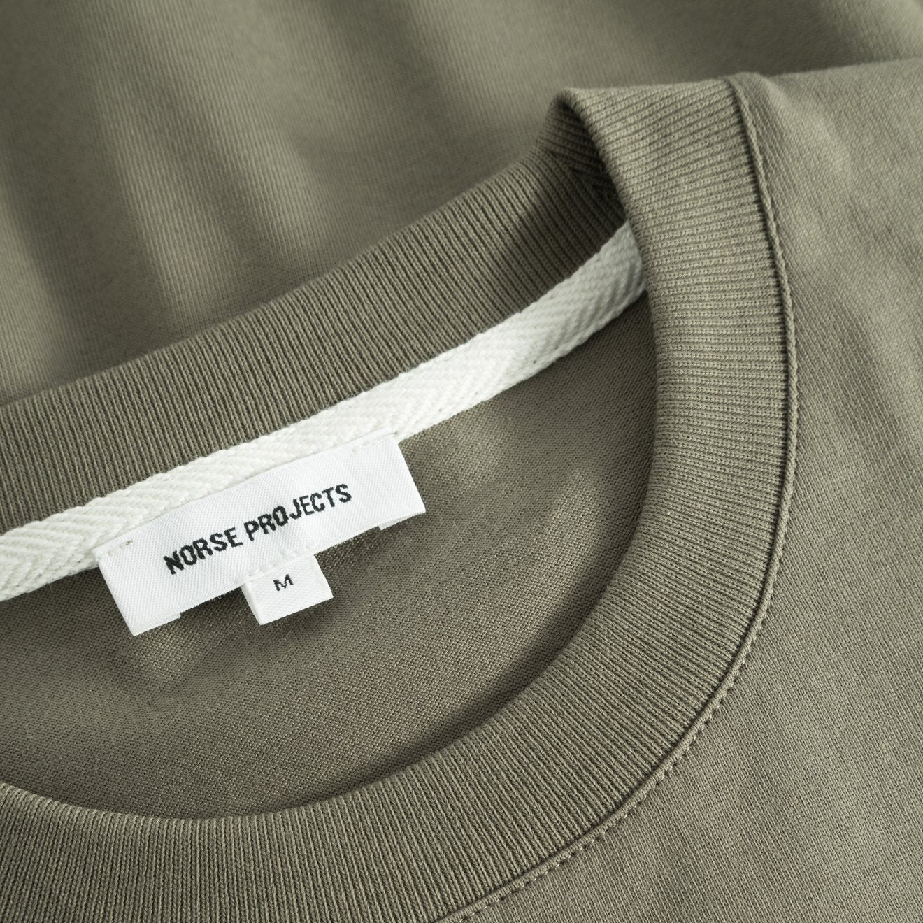 Norse Projects Johannes Organic Logo T-Shirt Sediment Green - Image 5