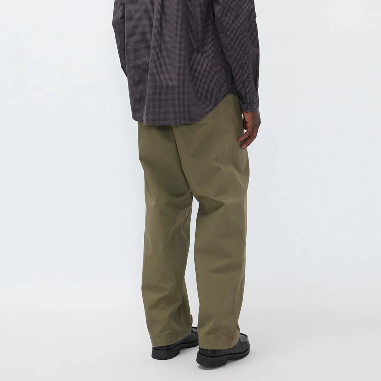 Norse Projects Kvitfjell Relaxed Cotton Twill Pant Olive Night - Image 5