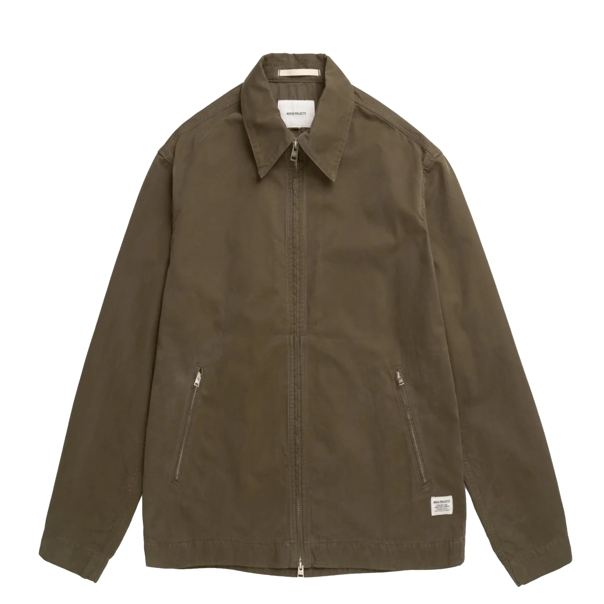 Norse Projects Raabjerg Canvas Jacket Olive Night