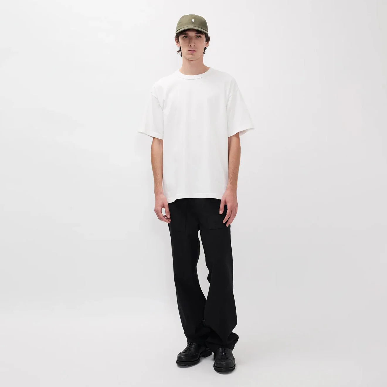 Norse Projects Snekkersten Organic Arch Print T-Shirt White - Image 3
