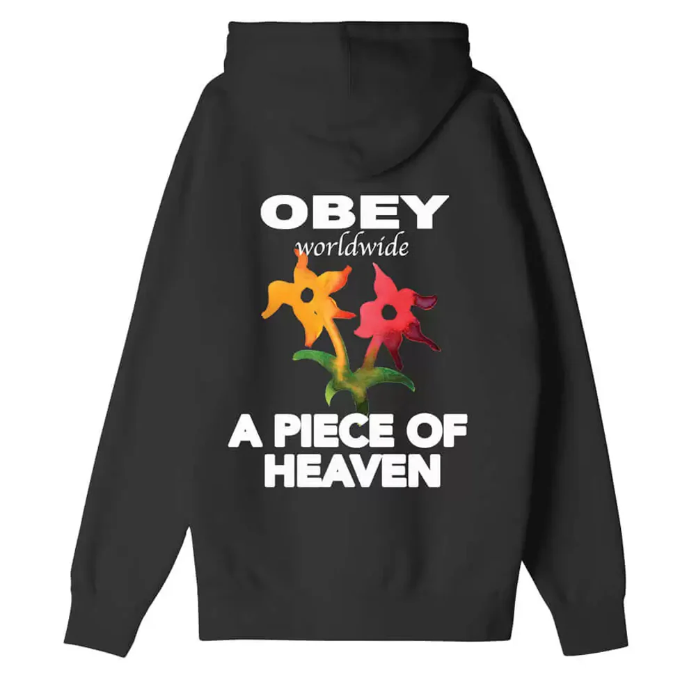 Obey A Piece of Heaven Hoody Black - Image 2