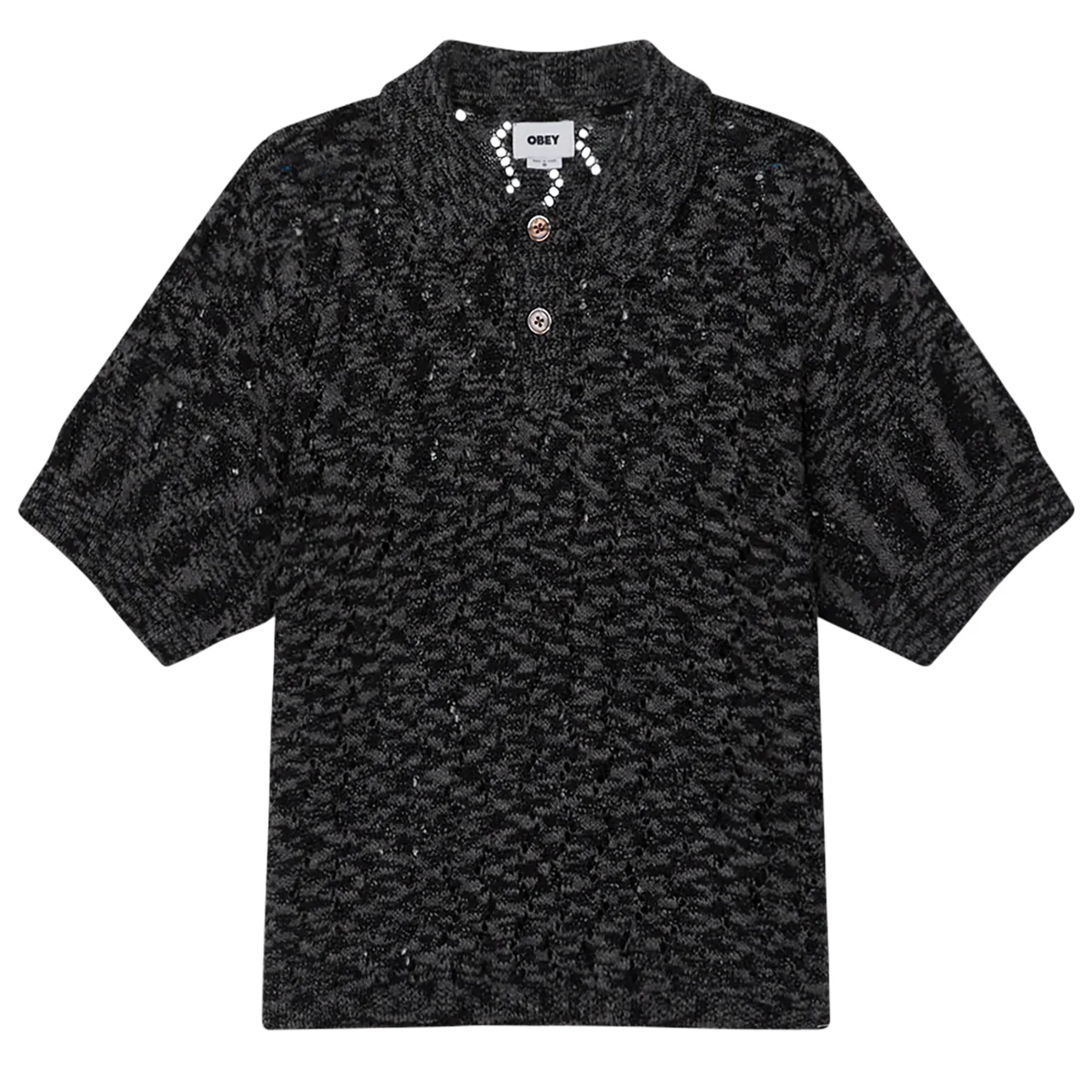 Obey Andre Polo Sweater Black