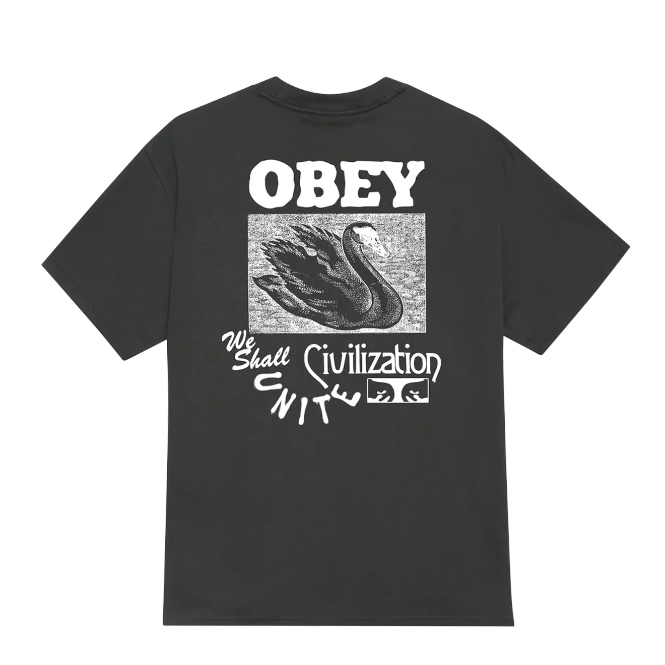 Obey Civilization S/S Tee Vintage Black - Image 2