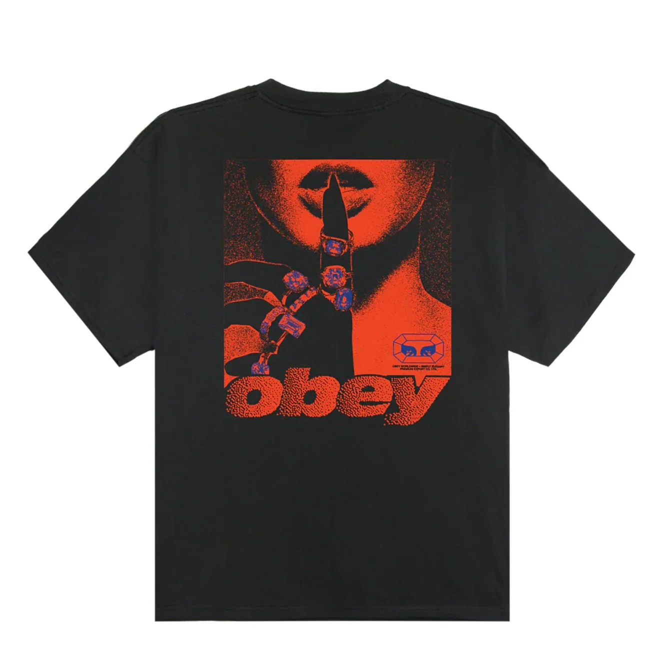 Obey Exports Heavyweight T-Shirt Vintage Black - Image 2