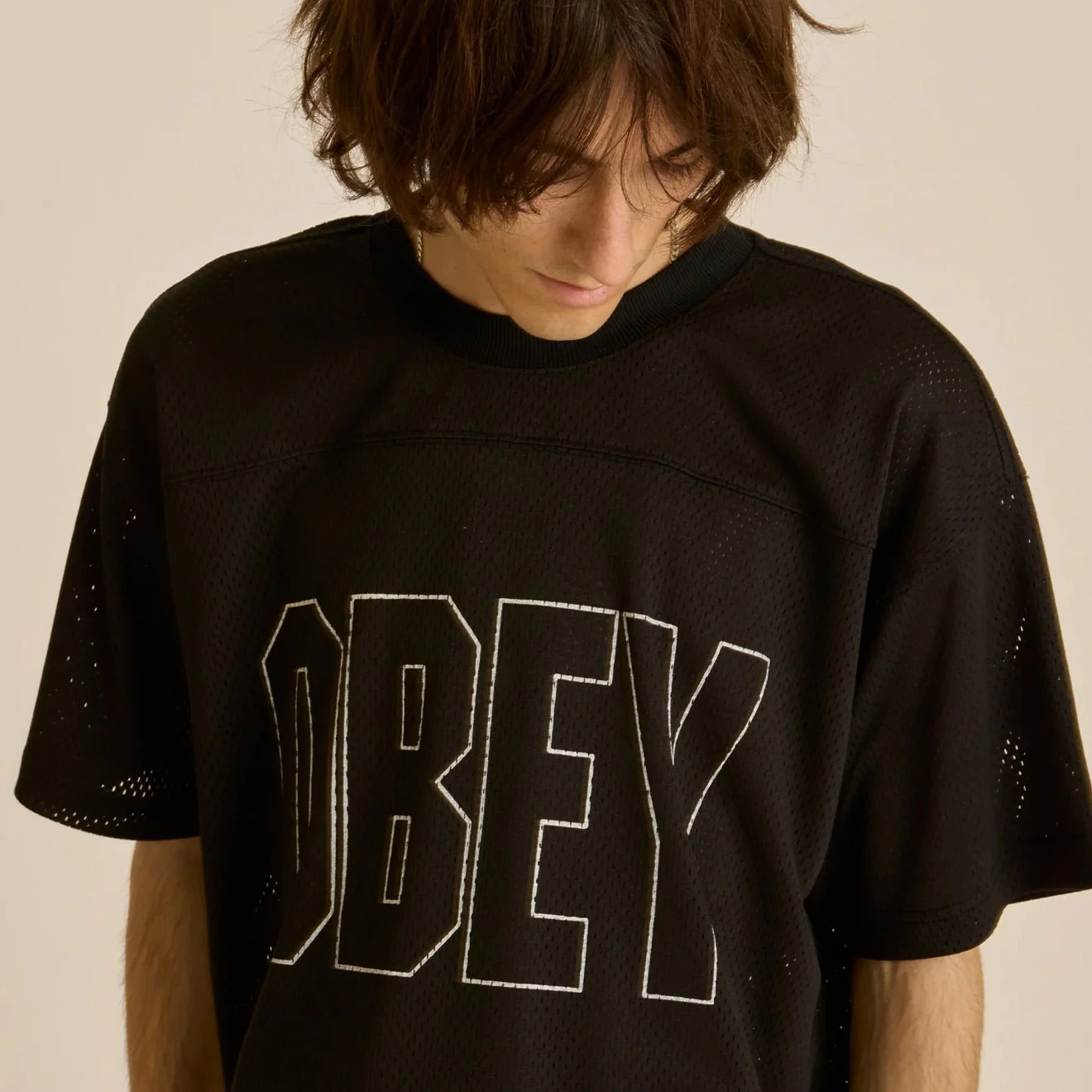Obey Johnson Practice Jersey Black - Image 3