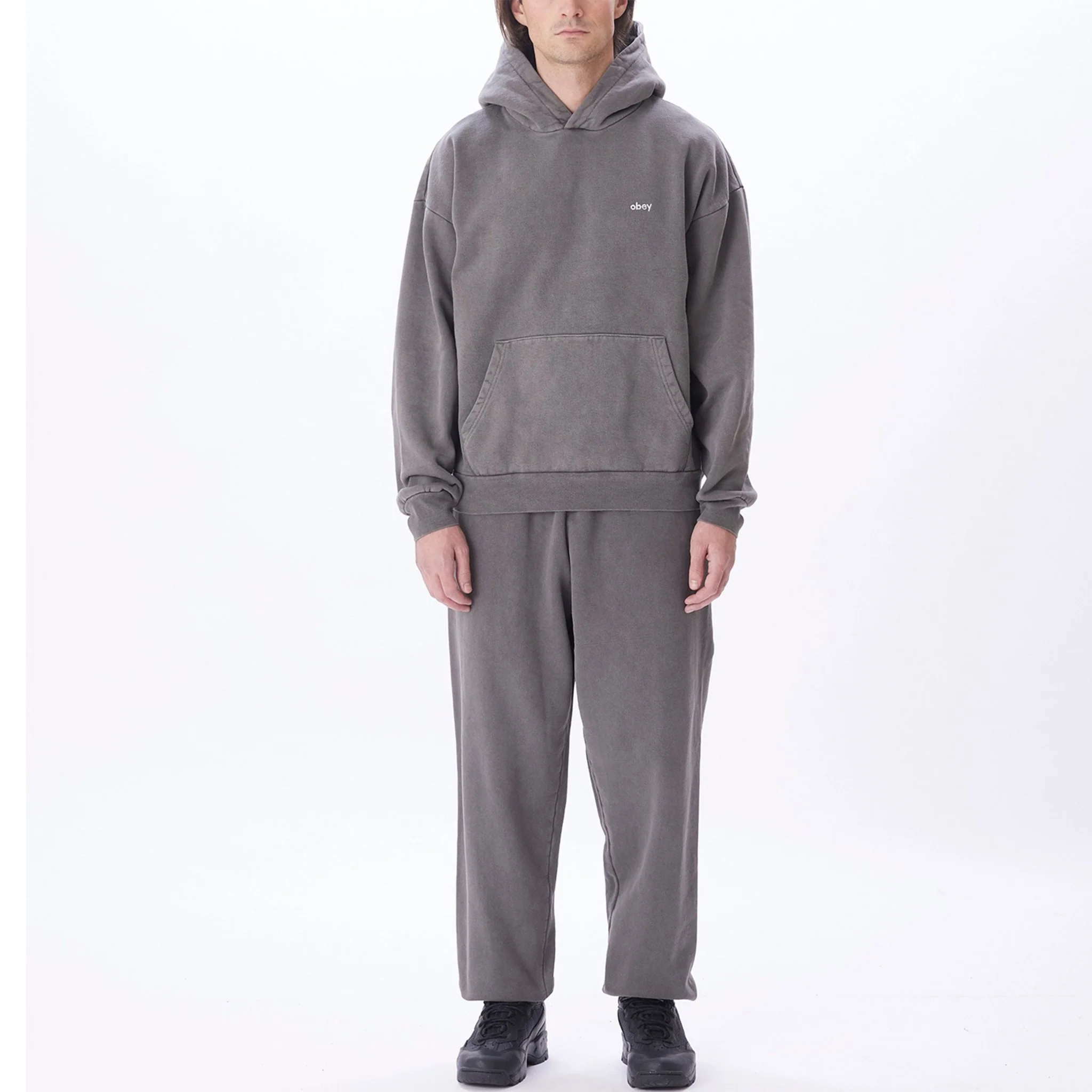Obey Lowercase Pigment Hood Pigment Digital Black - Image 3