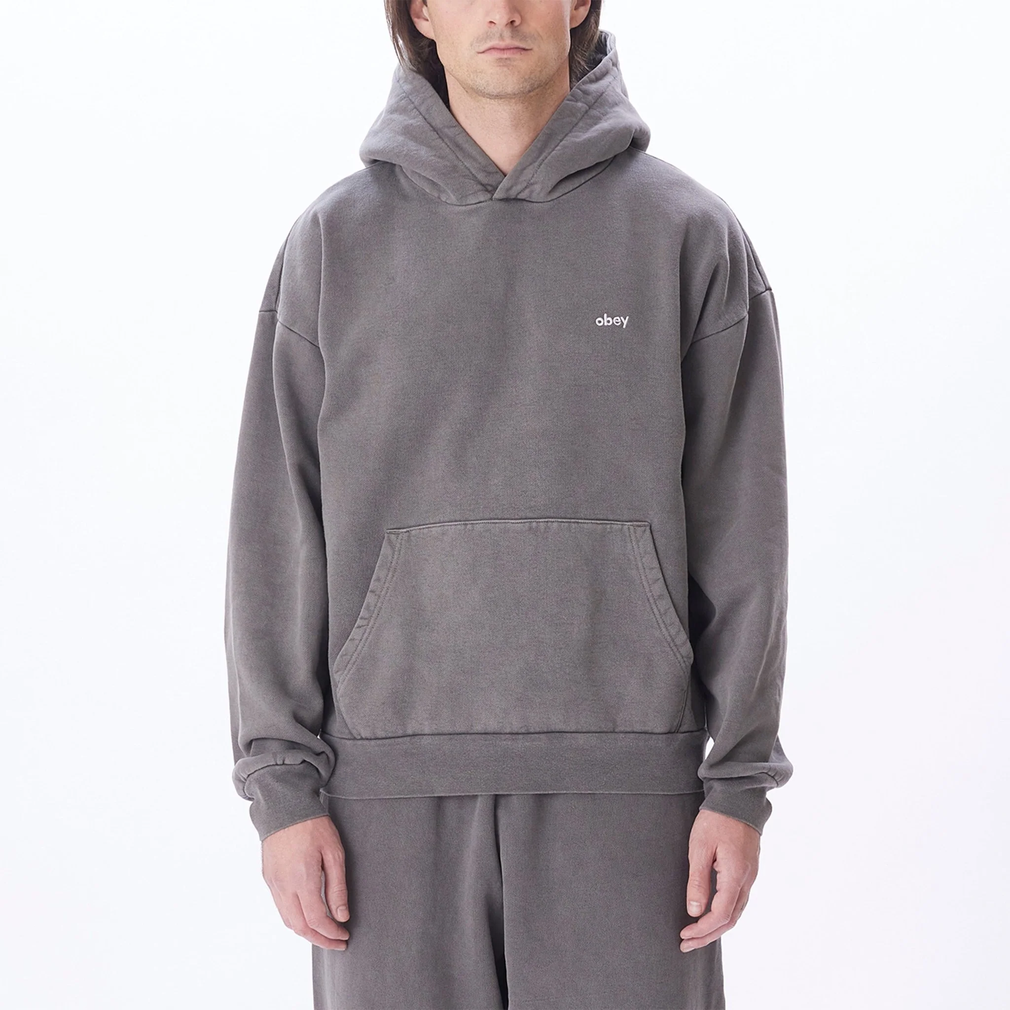 Obey Lowercase Pigment Hood Pigment Digital Black - Image 6