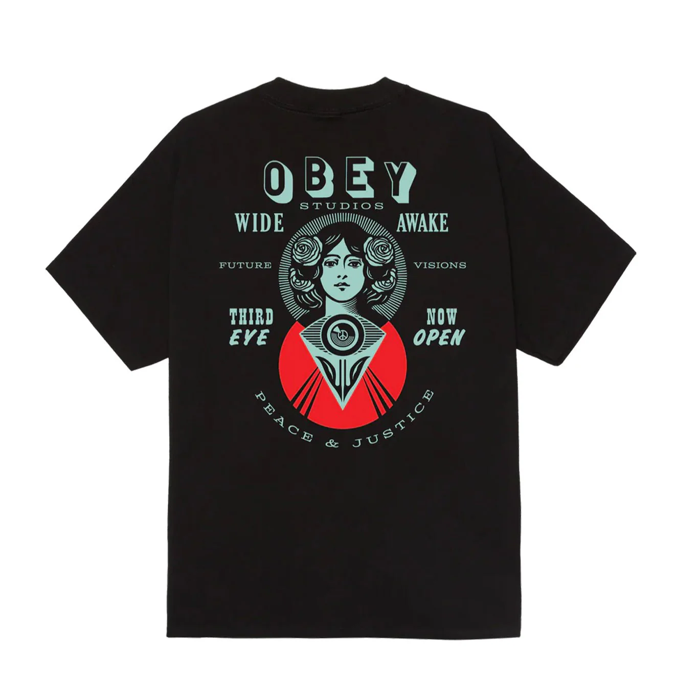 Obey Make Art Third Eye Classic T-Shirt Black - Image 2