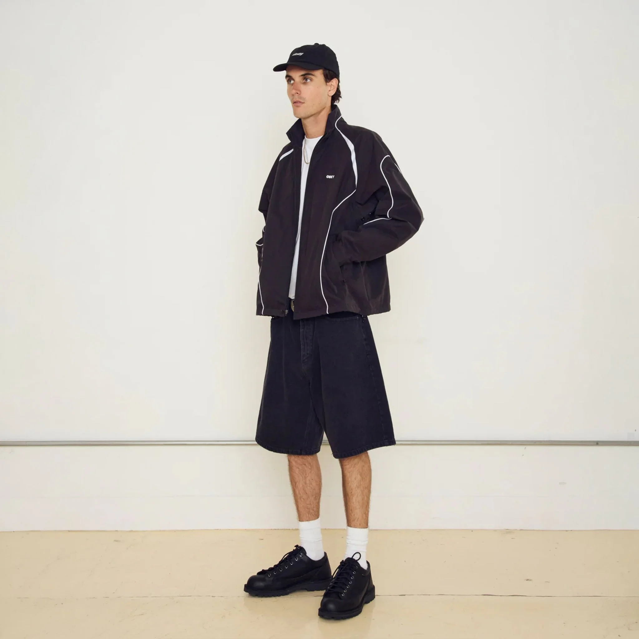 Obey Practice Windbreaker Black - Image 4