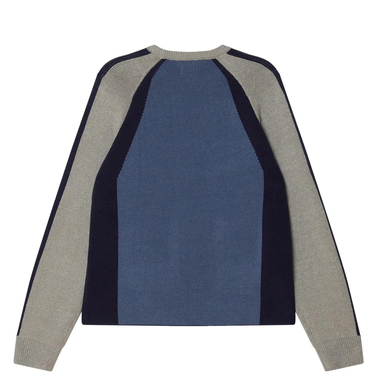 Obey Raglan Crew Neck Sweater Dull Blue Multi - Image 2