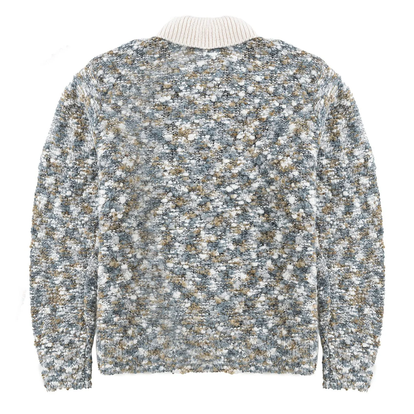 Obey Reuben Sweater Polo Grey Multi - Image 2