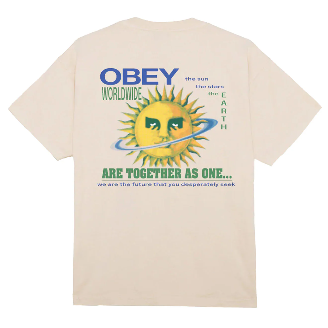 Obey Together As One Heavyweight T-Shirt Sago - Image 2