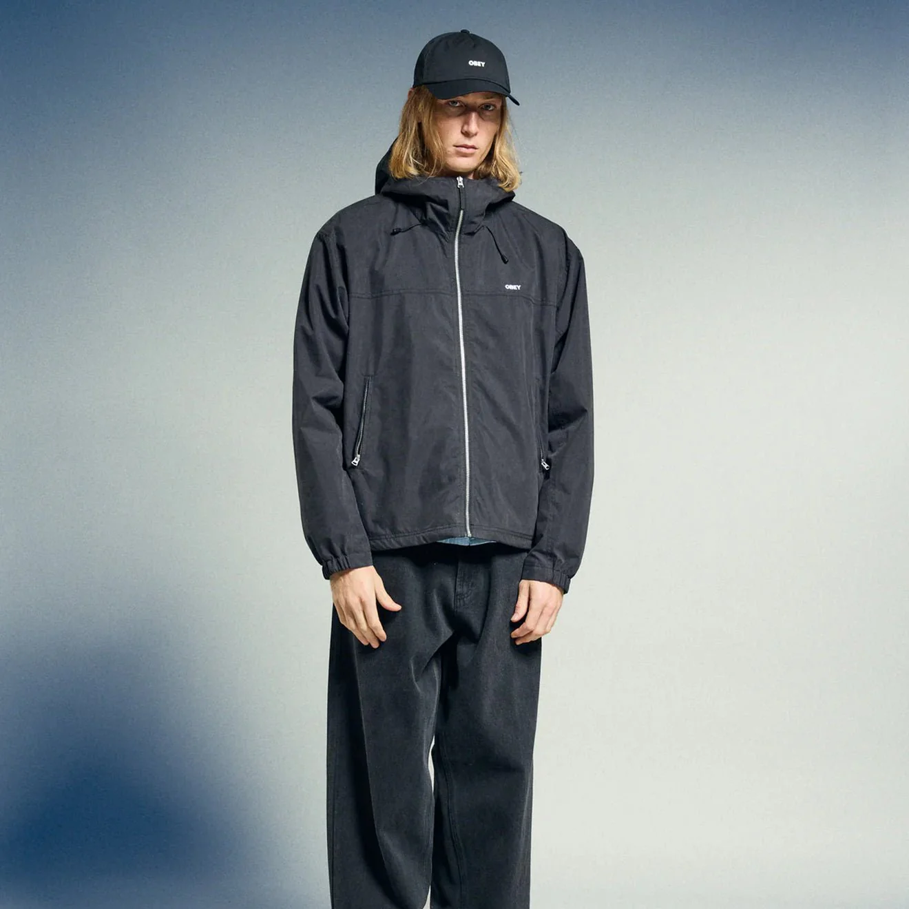 Obey Vista Jacket Black - Image 4