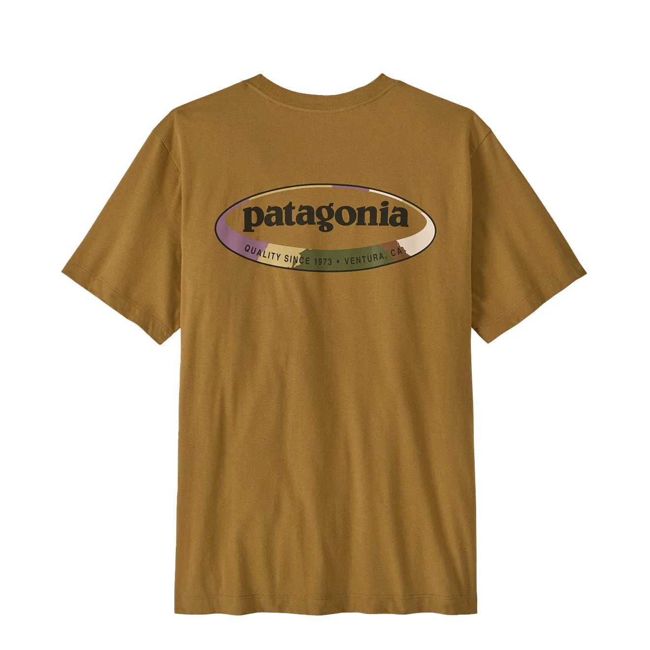 Patagonia '95 Oval Logo T-Shirt Bobcat Brown Sunshine - Image 2