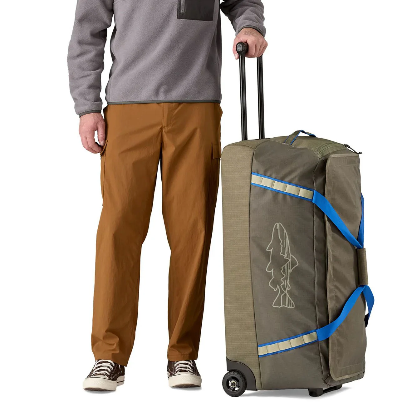 Patagonia Black Hole Wheeled Duffel 100L Basin Green - Image 2