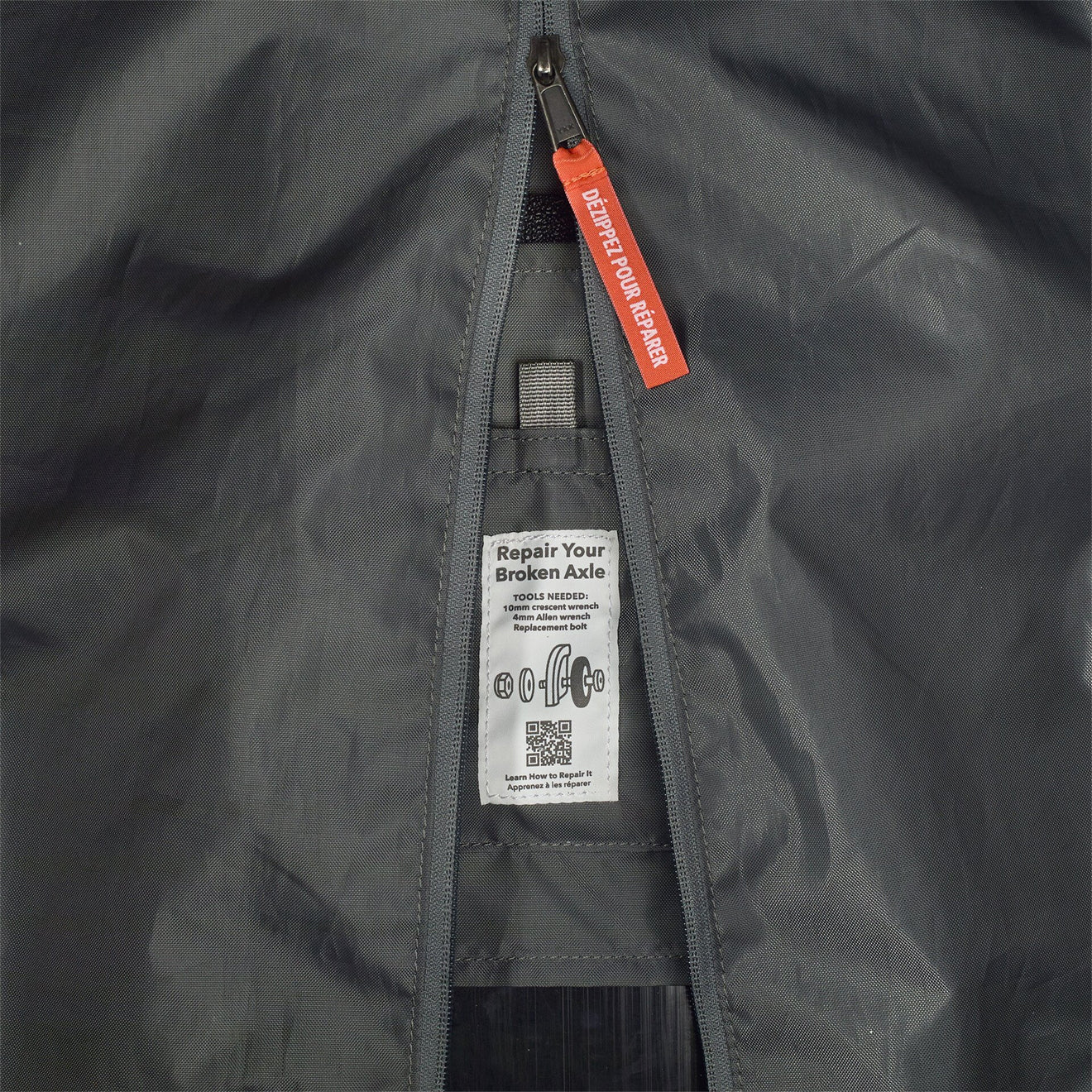 Patagonia Black Hole Wheeled Duffel 40L Noble Grey - Image 6