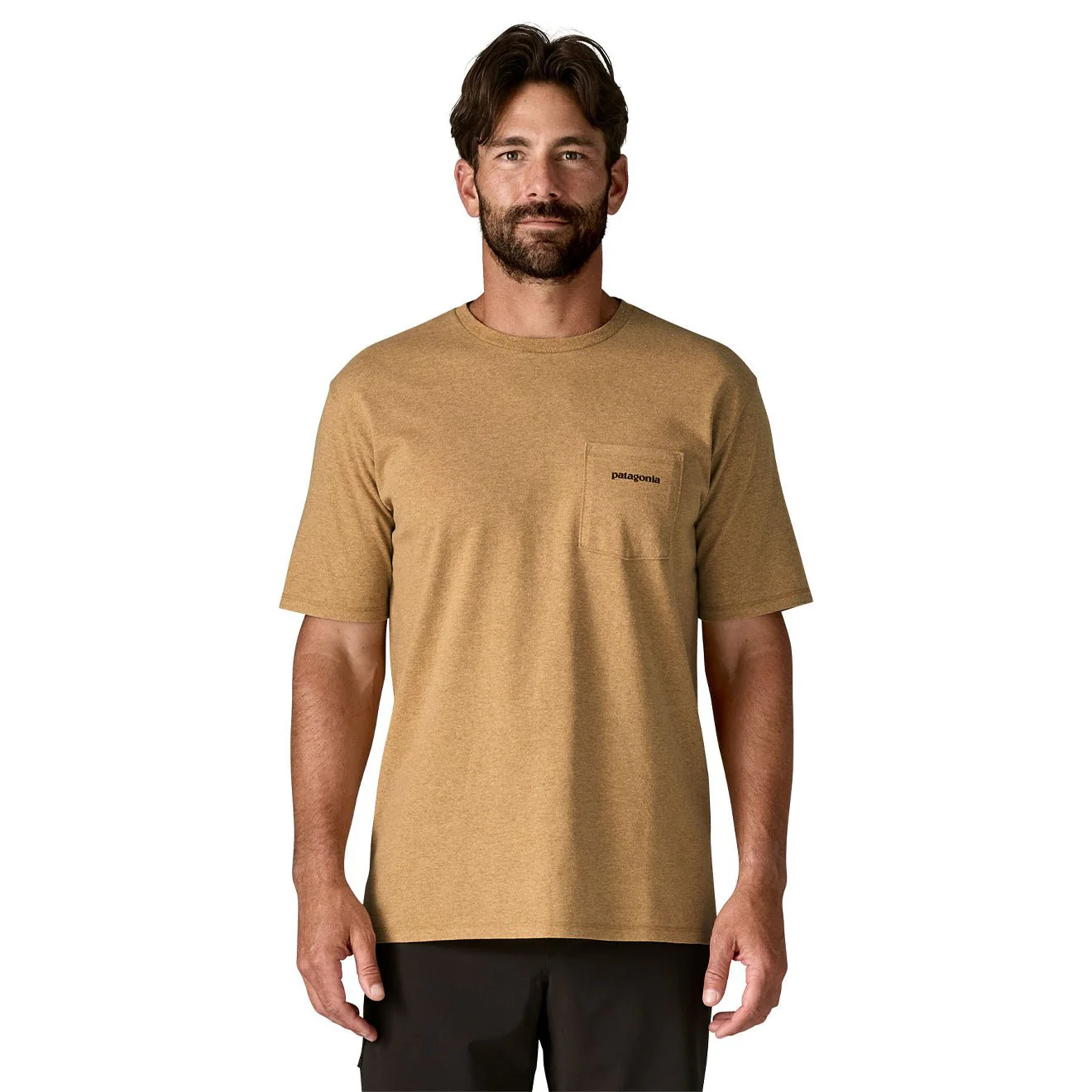 Patagonia Boardshort Logo Pocket Responsibili-Tee Talon Gold - Image 3