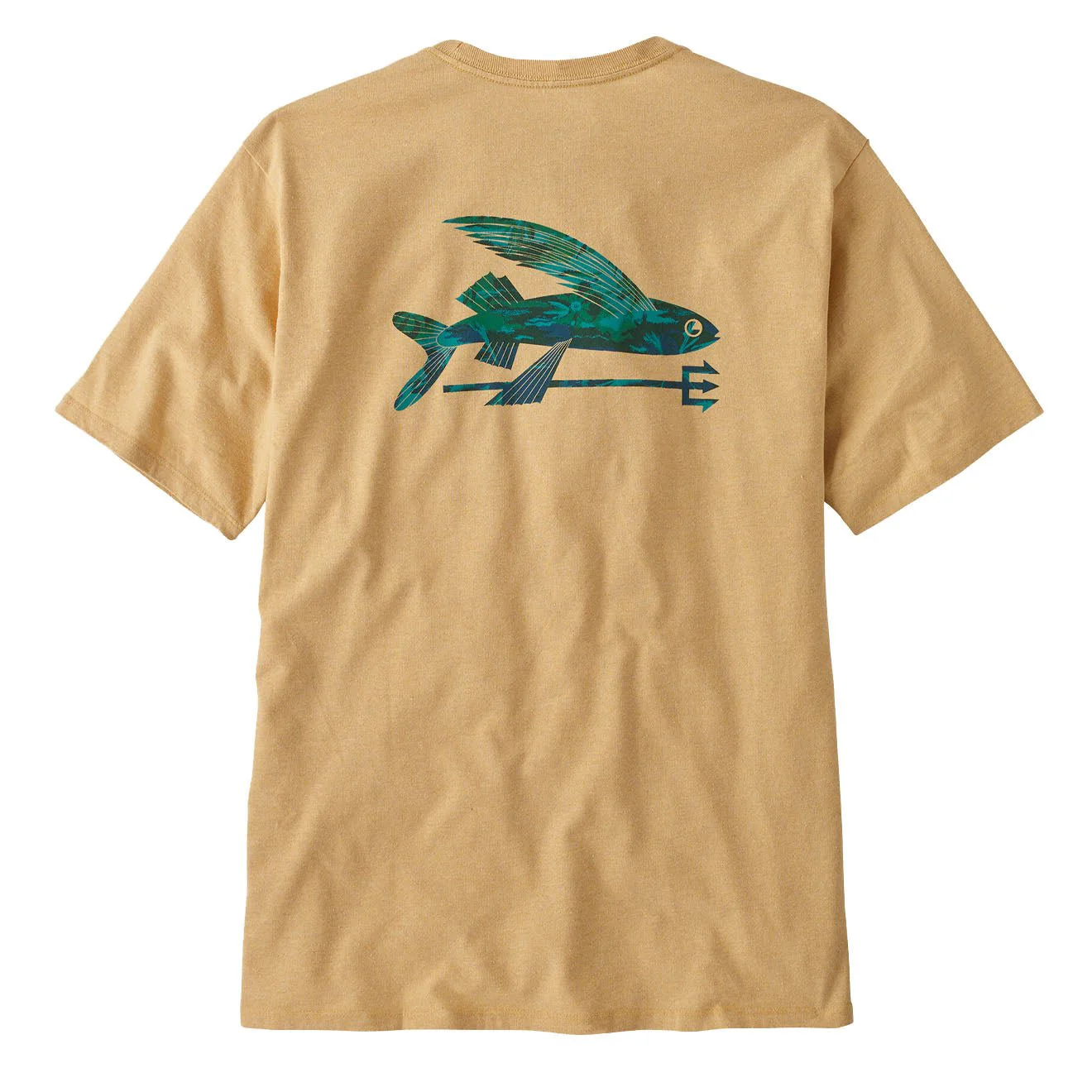Patagonia Flying Fish Responsibili-Tee Flying Fish / Cliffs and Coves Conifer Green - Image 2