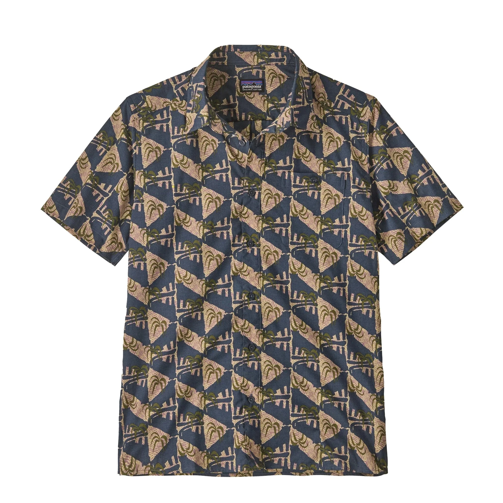 Patagonia Go To Shirt Jaguar Geo Dolomite Blue