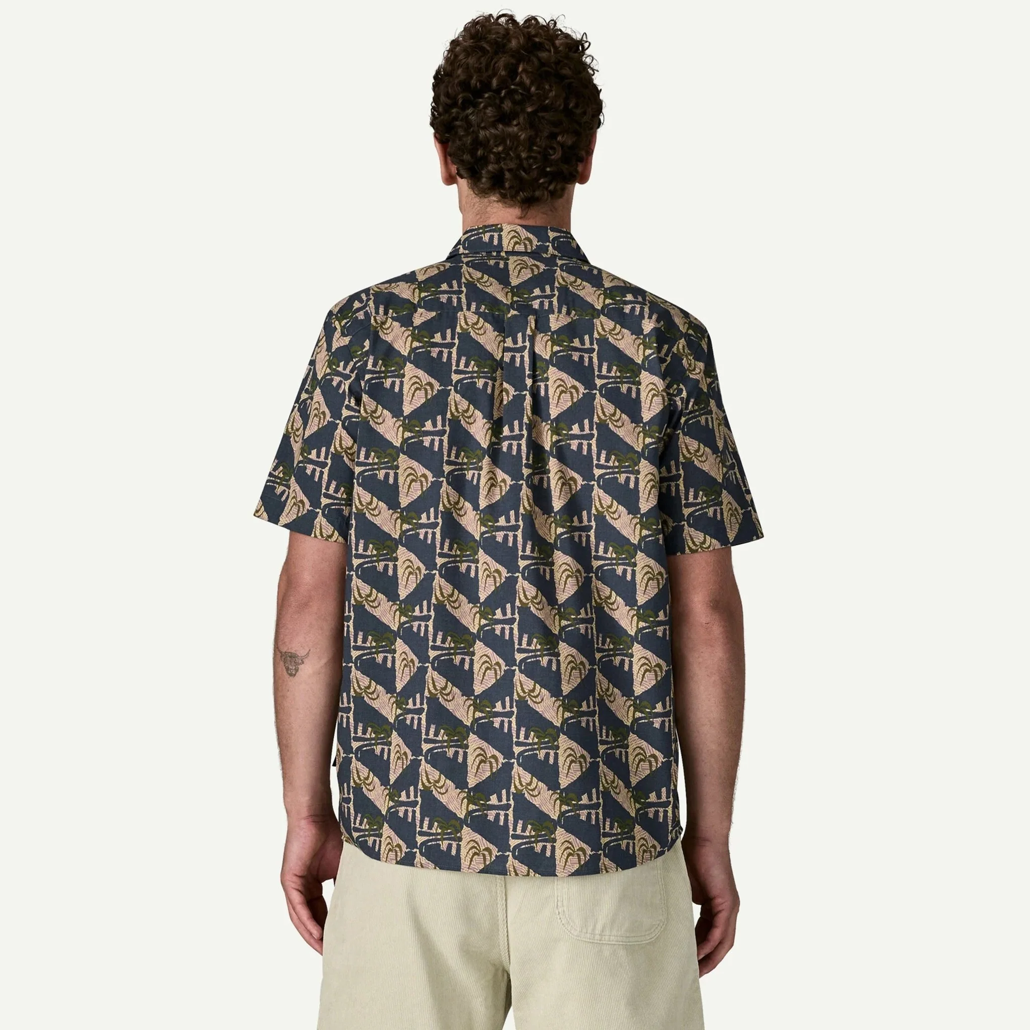 Patagonia Go To Shirt Jaguar Geo Dolomite Blue - Image 3