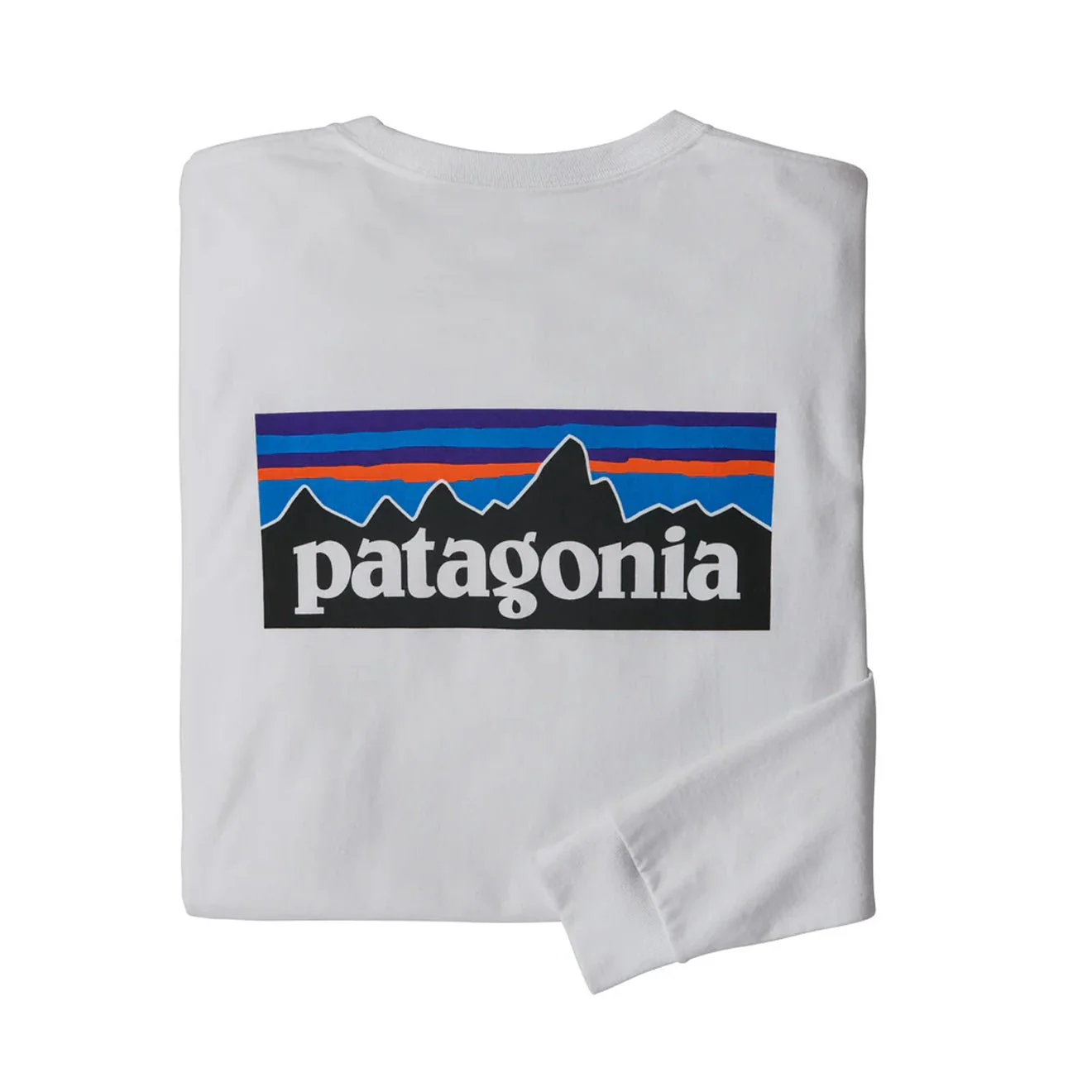 Patagonia L/S P-6 Logo Responsibili-Tee White - Image 3