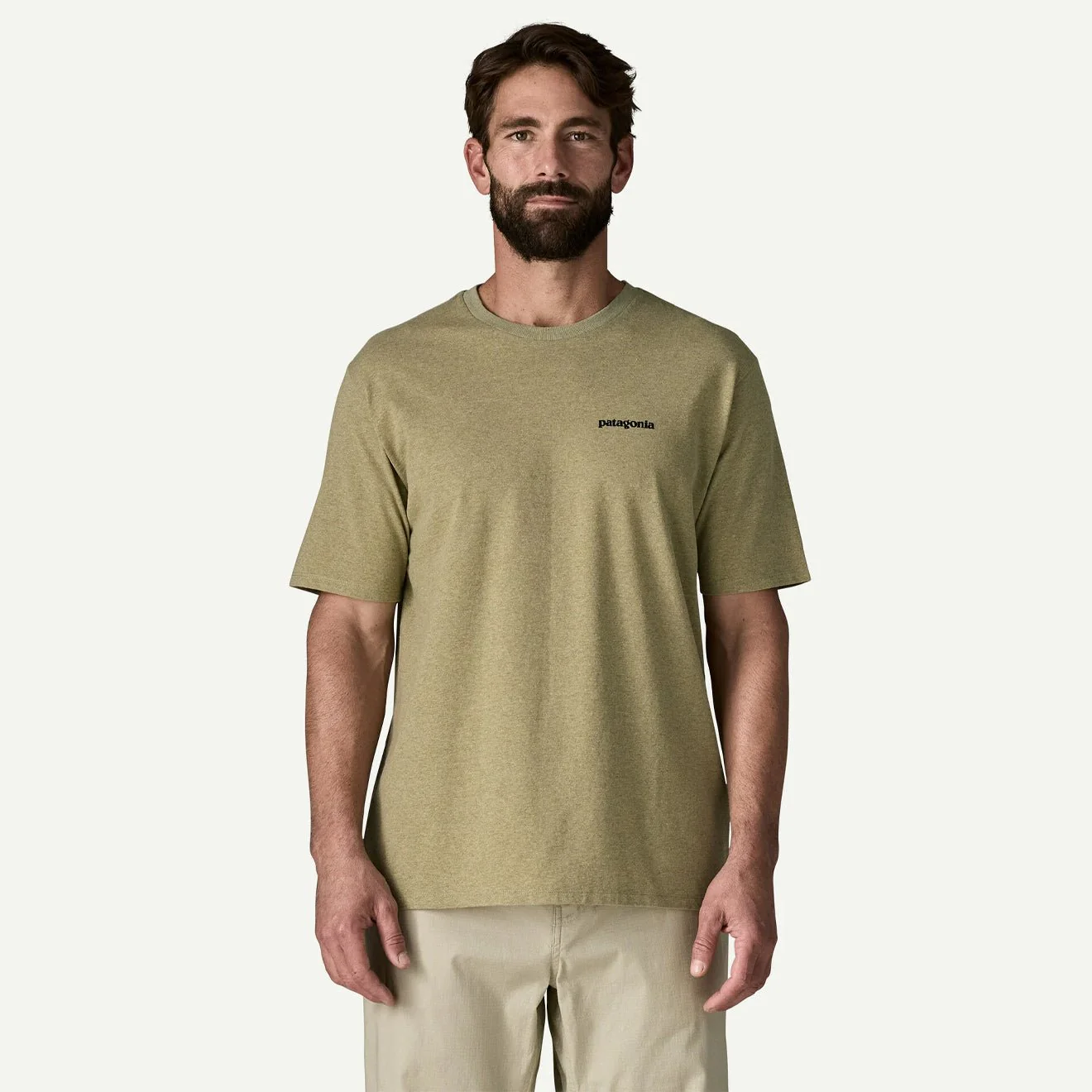 Patagonia P-6 Logo Responsibili-Tee P-6 Outline Gumtree Green - Image 3
