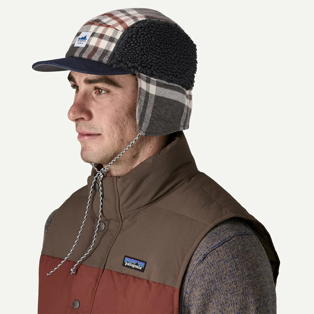Patagonia Range Earflap Cap Catch Ink Black - Image 4