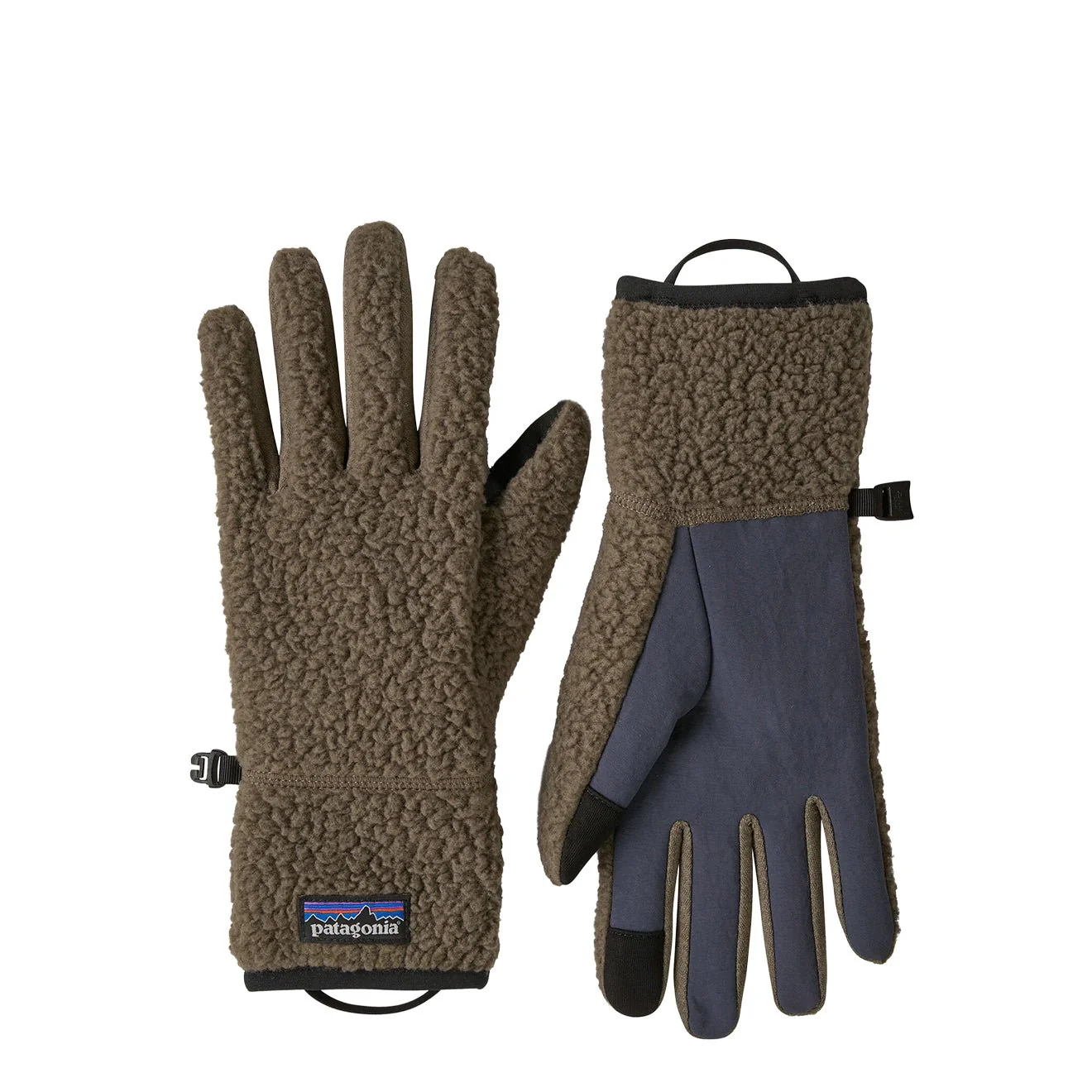 Patagonia Retro Pile Fleece Gloves Marlow Brown