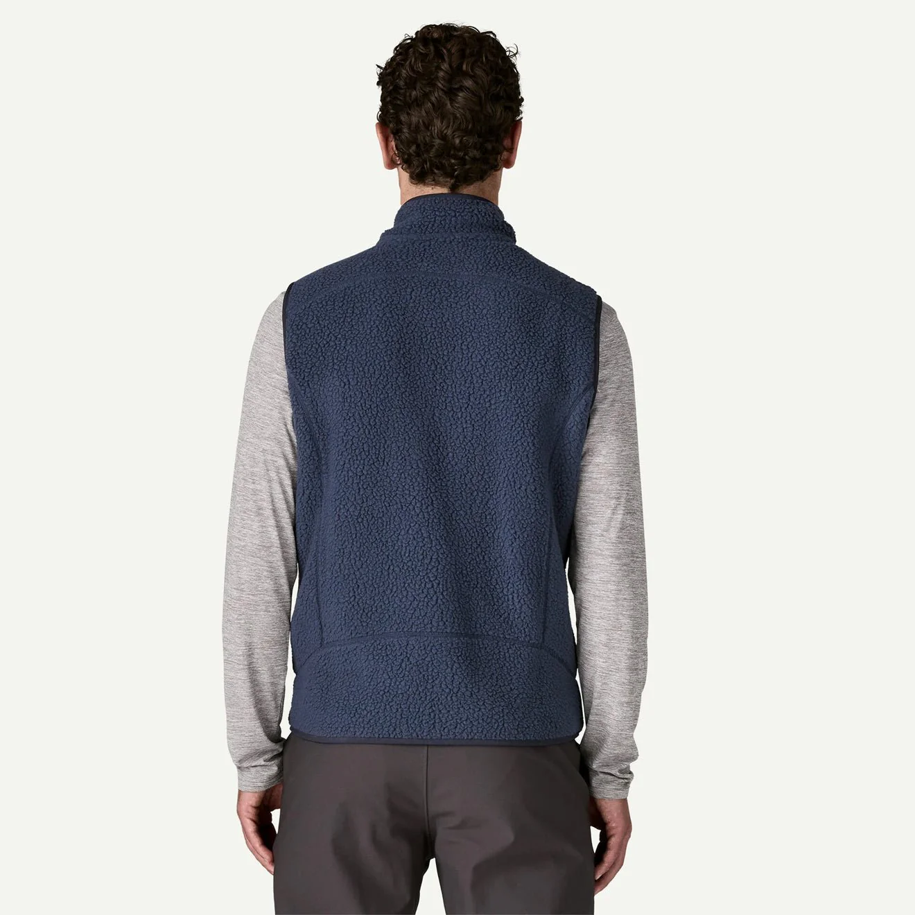 Patagonia Retro Pile Fleece Vest New Navy w/Sunken Blue - Image 3