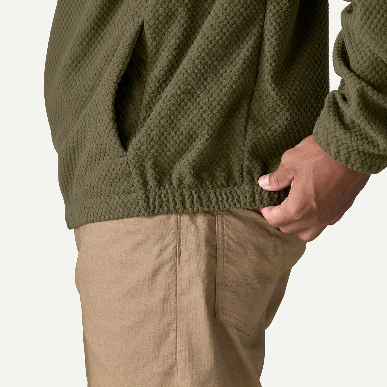Patagonia Textured Fleece Hoody Black - Image 4