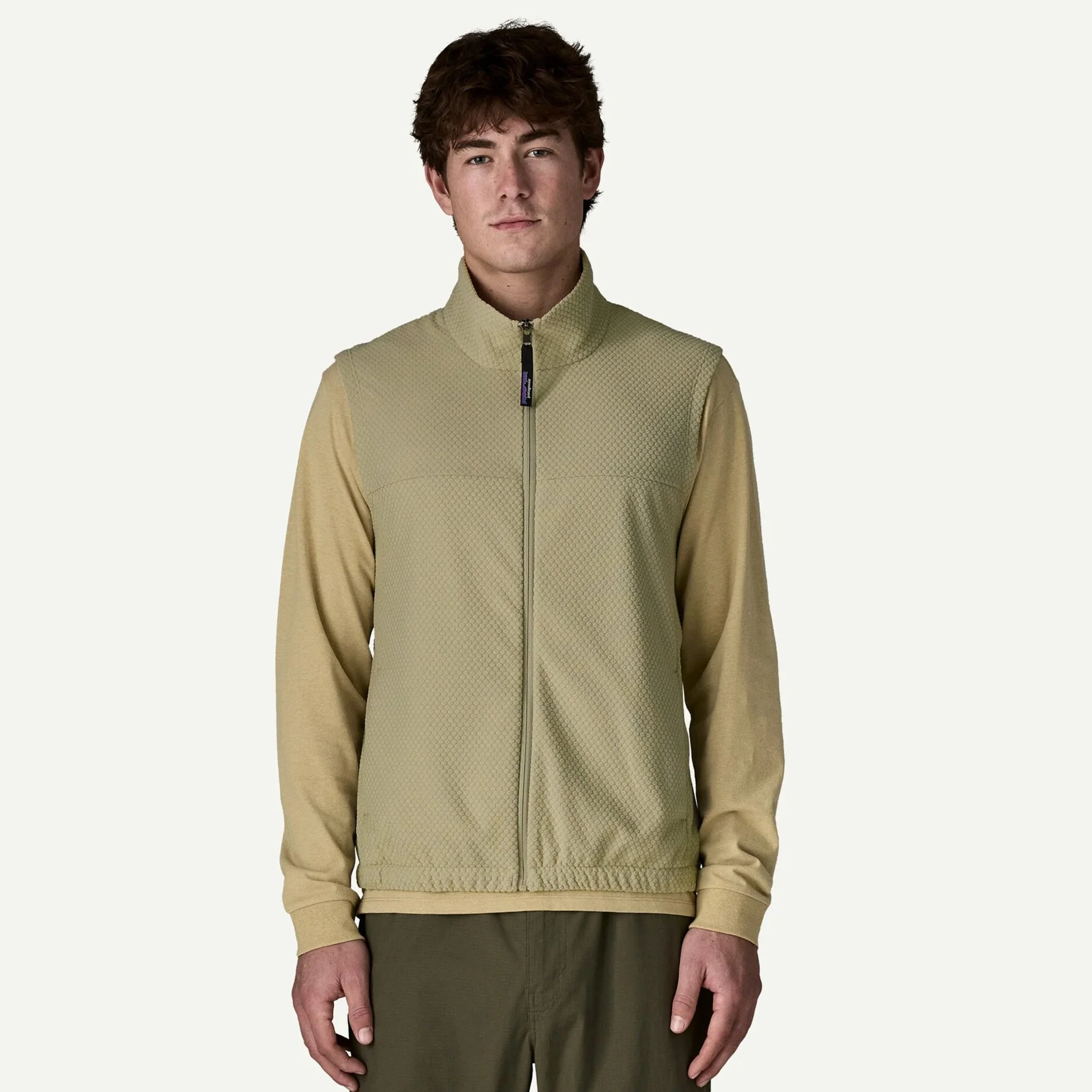 Patagonia Textured Fleece Vest Black - Image 2