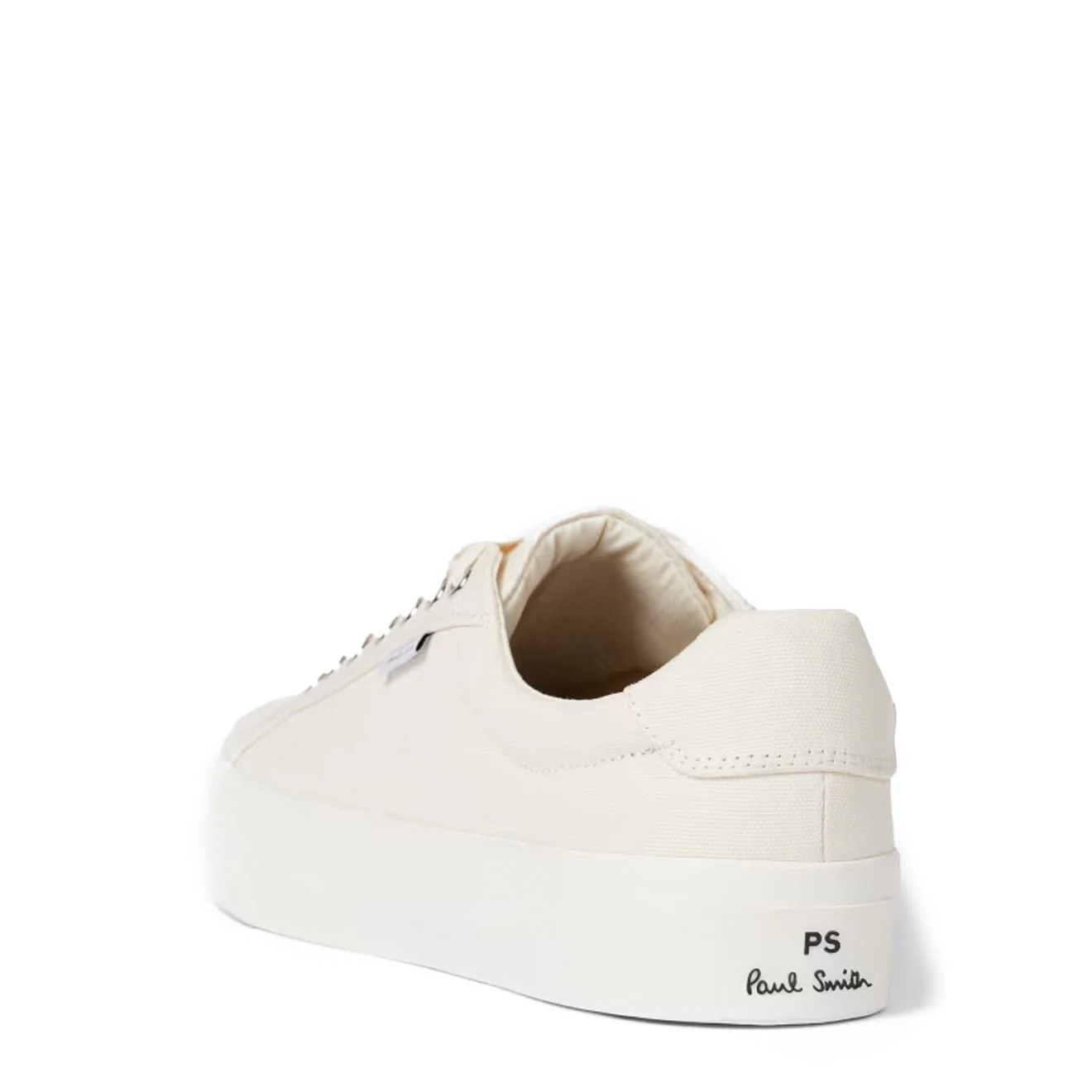 Paul Smith Amos Canvas Trainers Ecru - Image 4