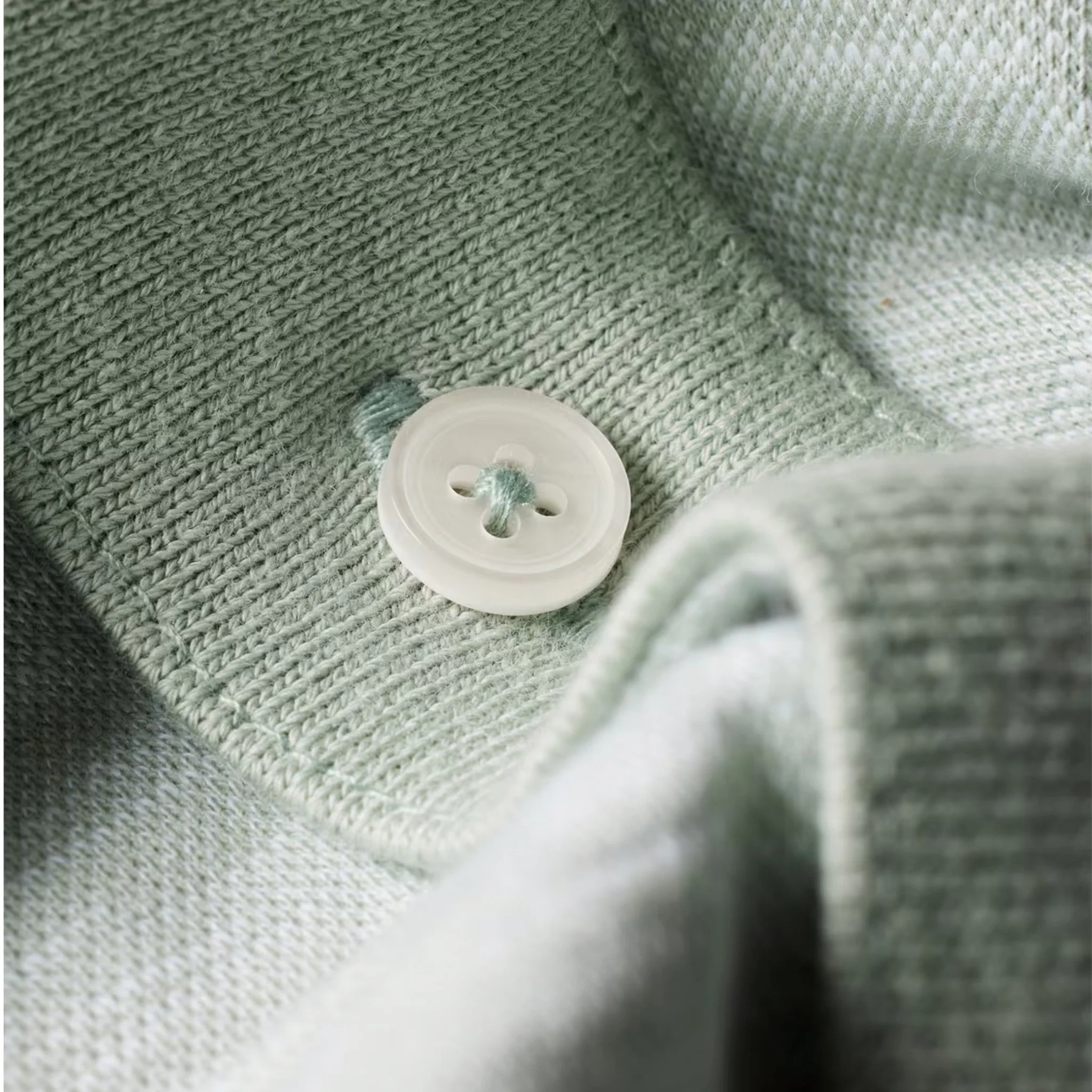 Paul Smith Button Front Polo Light Green - Image 3