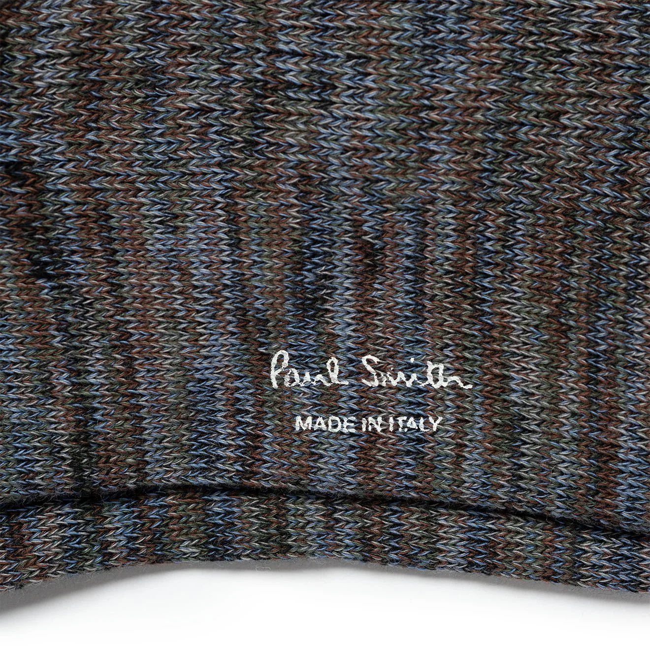 Paul Smith Chunky Marl Twist Cotton-Blend Socks Slate - Image 2