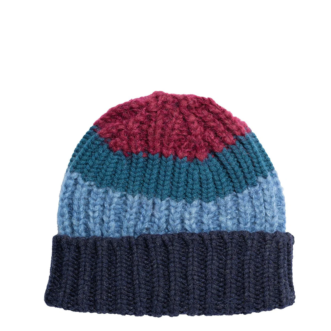Paul Smith Colourblock Mohair-Blend Beanie Navy - Image 2