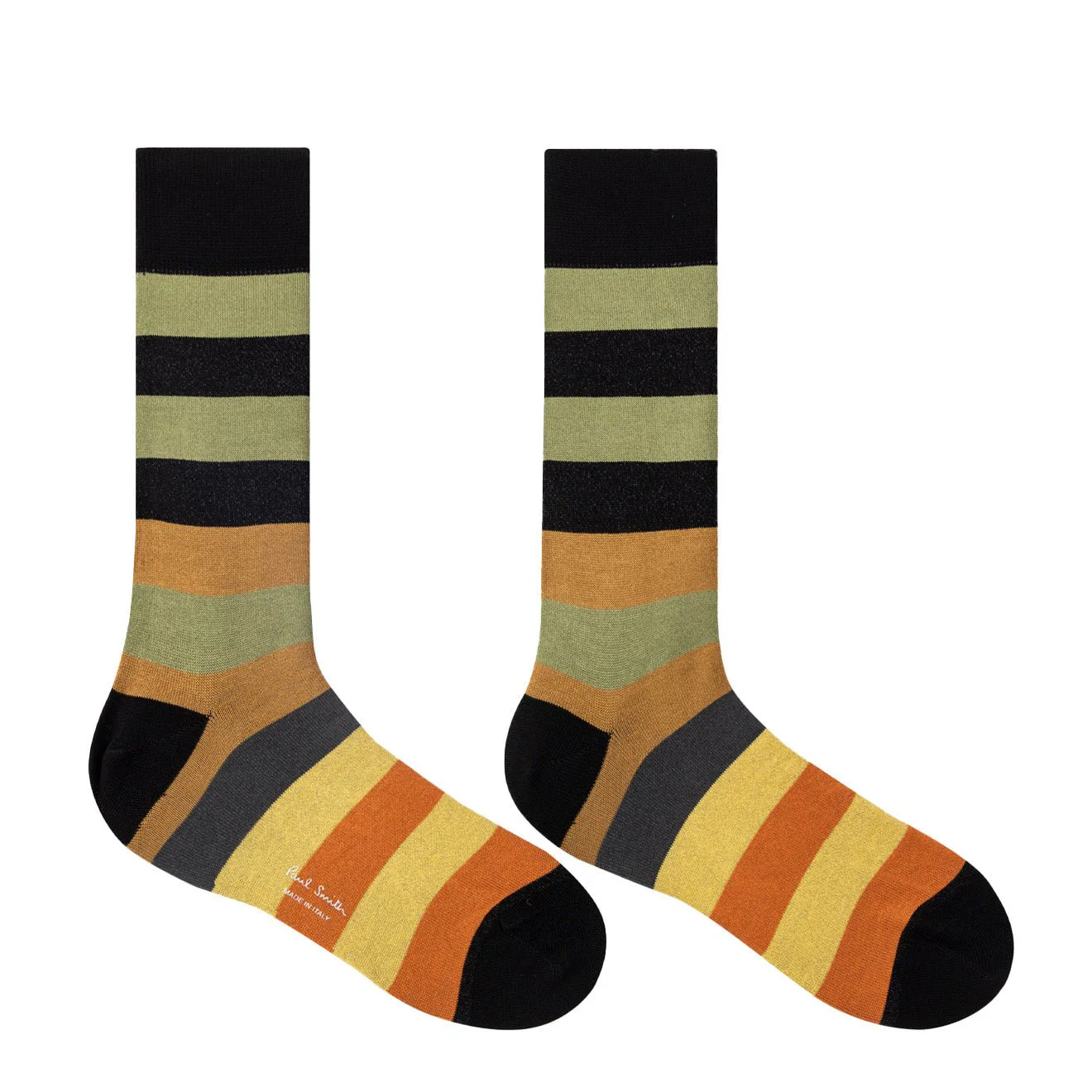 Paul Smith Cotton-Blend Stripe Socks Black - Image 2