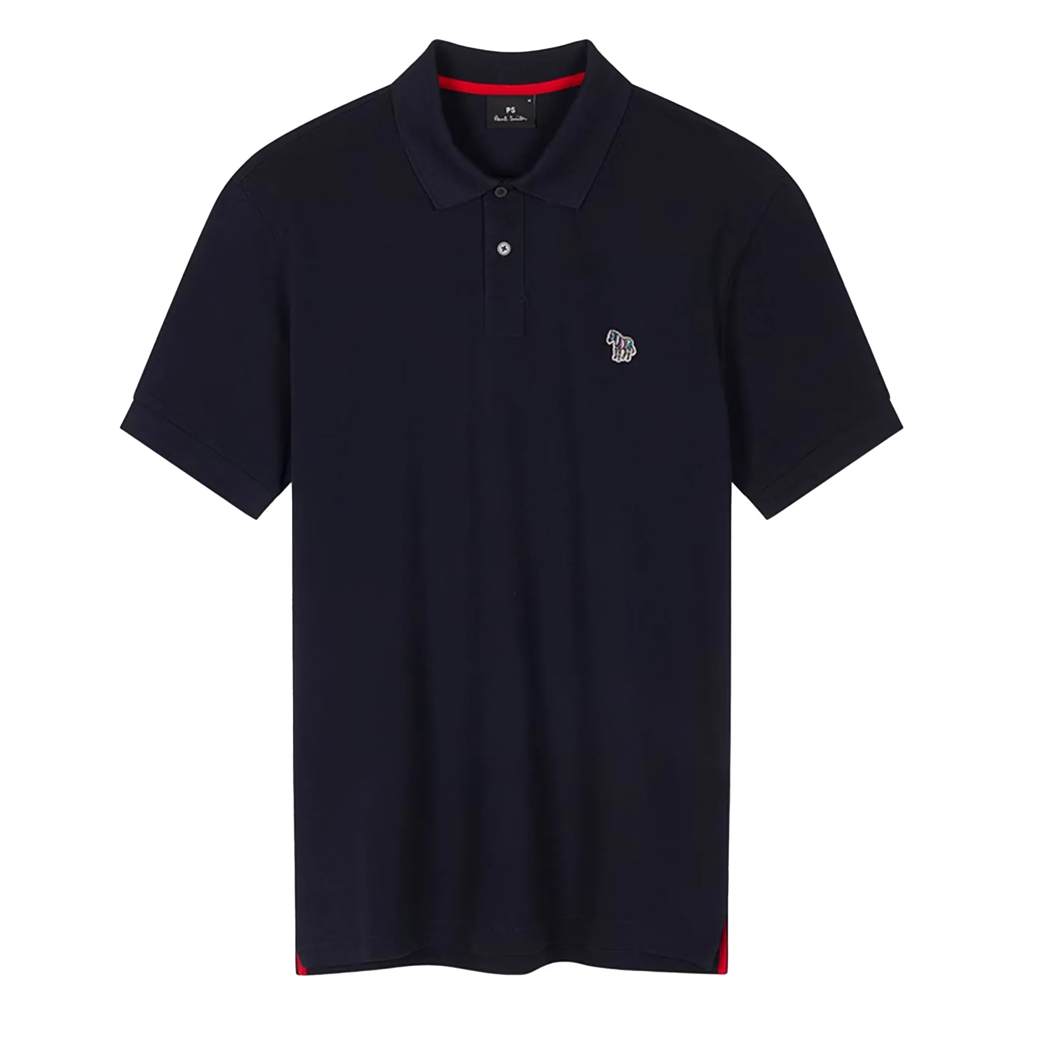 Paul Smith Cotton Zebra Logo Polo Shirt Dark Navy