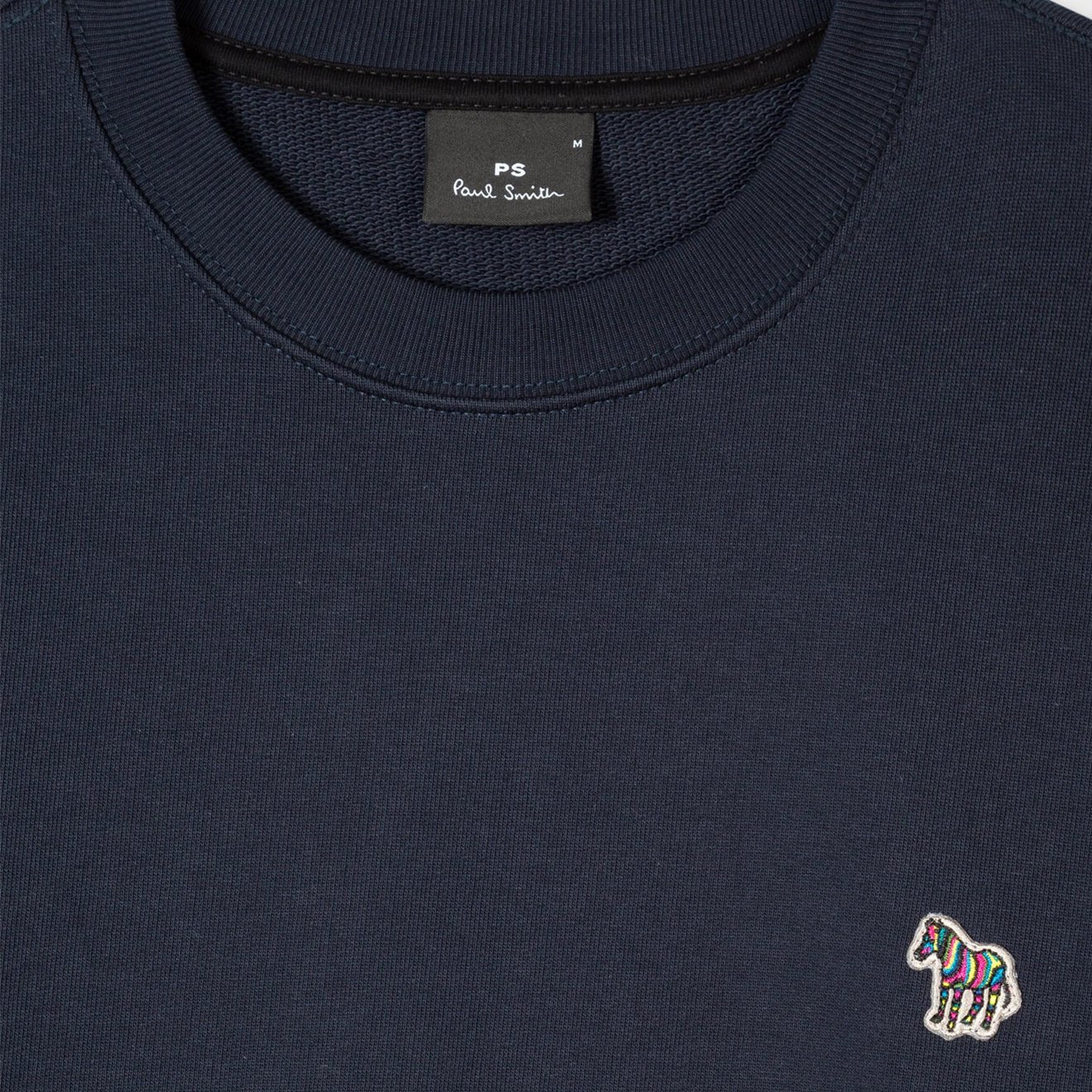 Paul Smith Cotton Zebra Logo Sweatshirt Dark Navy - Image 3