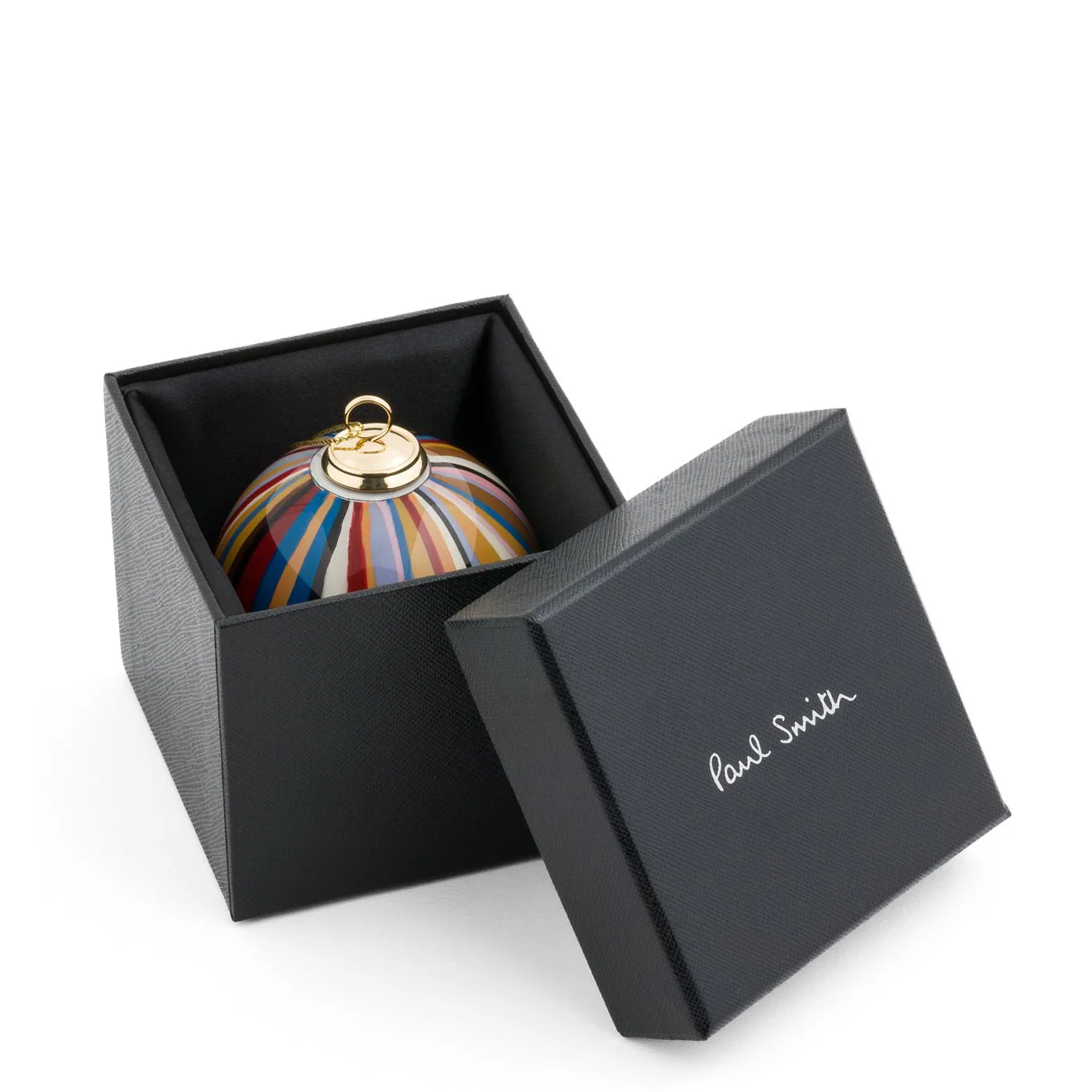 Paul Smith Hand-Painted Signature Stripe Glass Bauble Multicolour - Image 2