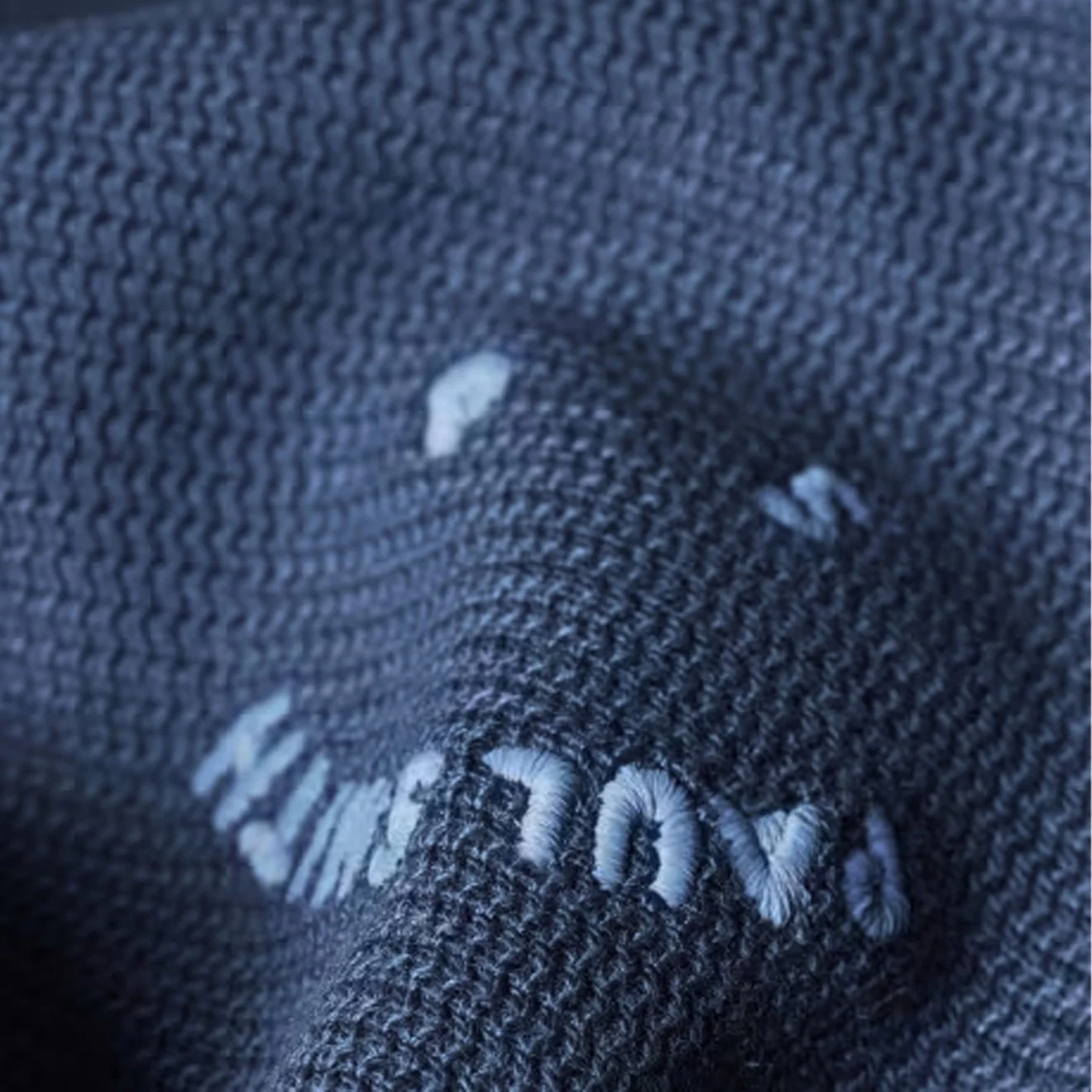 Paul Smith Happy Blanket-Stitch Sweatshirt Petrol Blue - Image 4