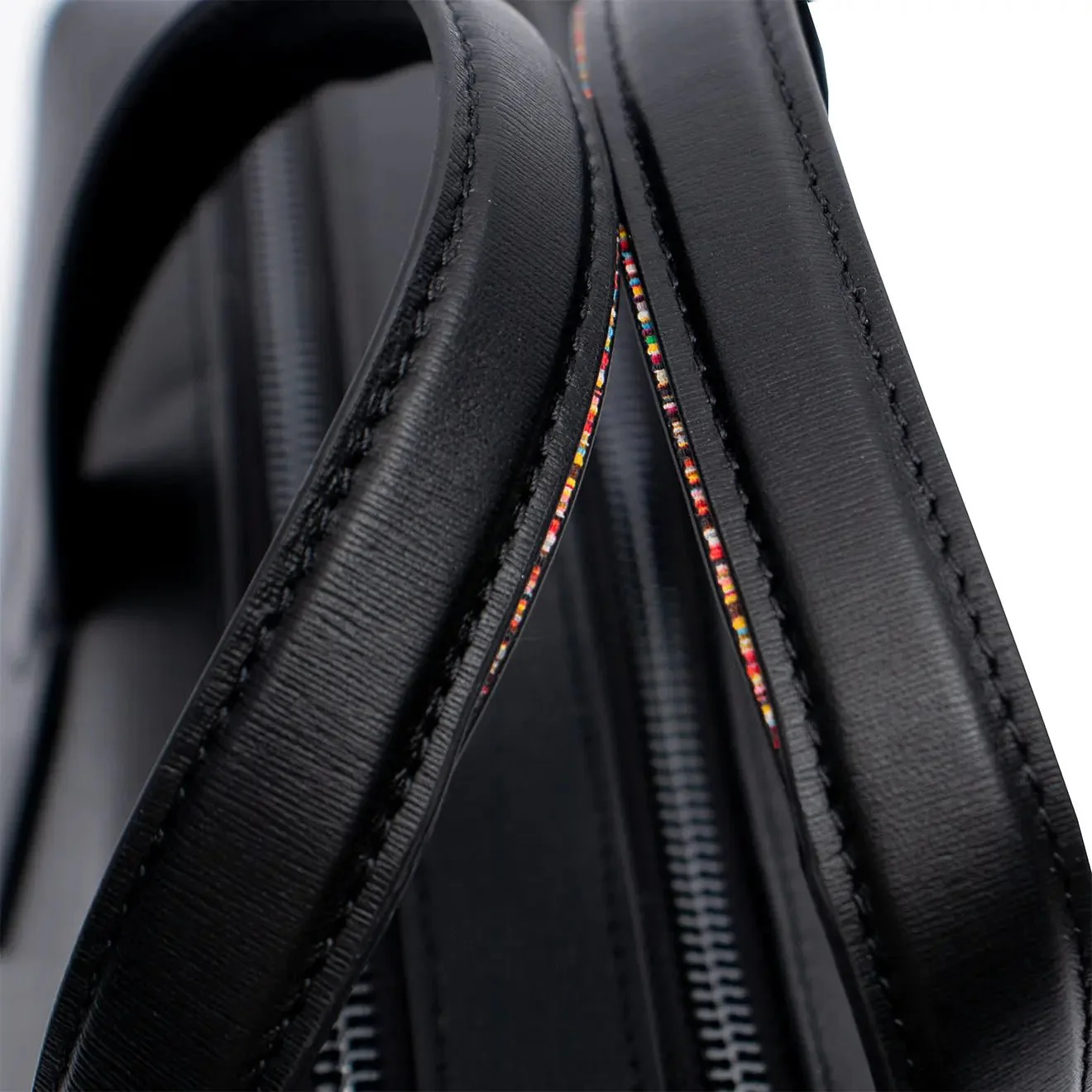Paul Smith Leather Bag Double Zip Black - Image 4
