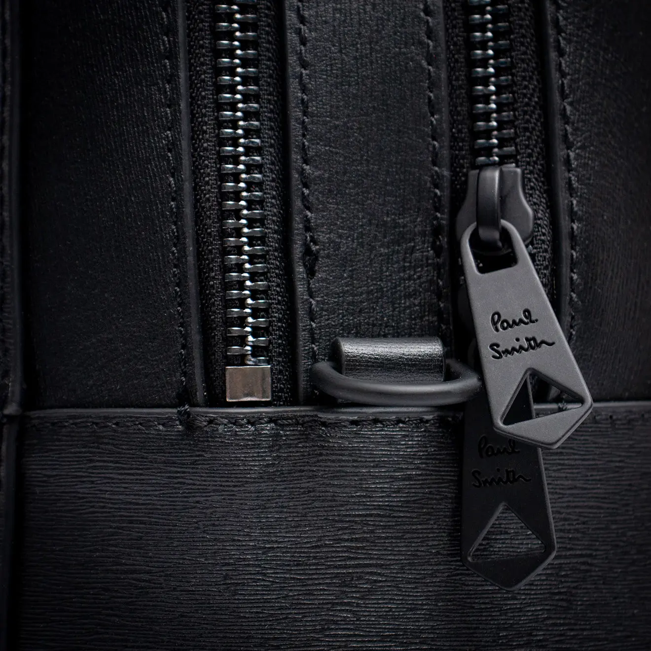 Paul Smith Leather Bag Double Zip Black - Image 5