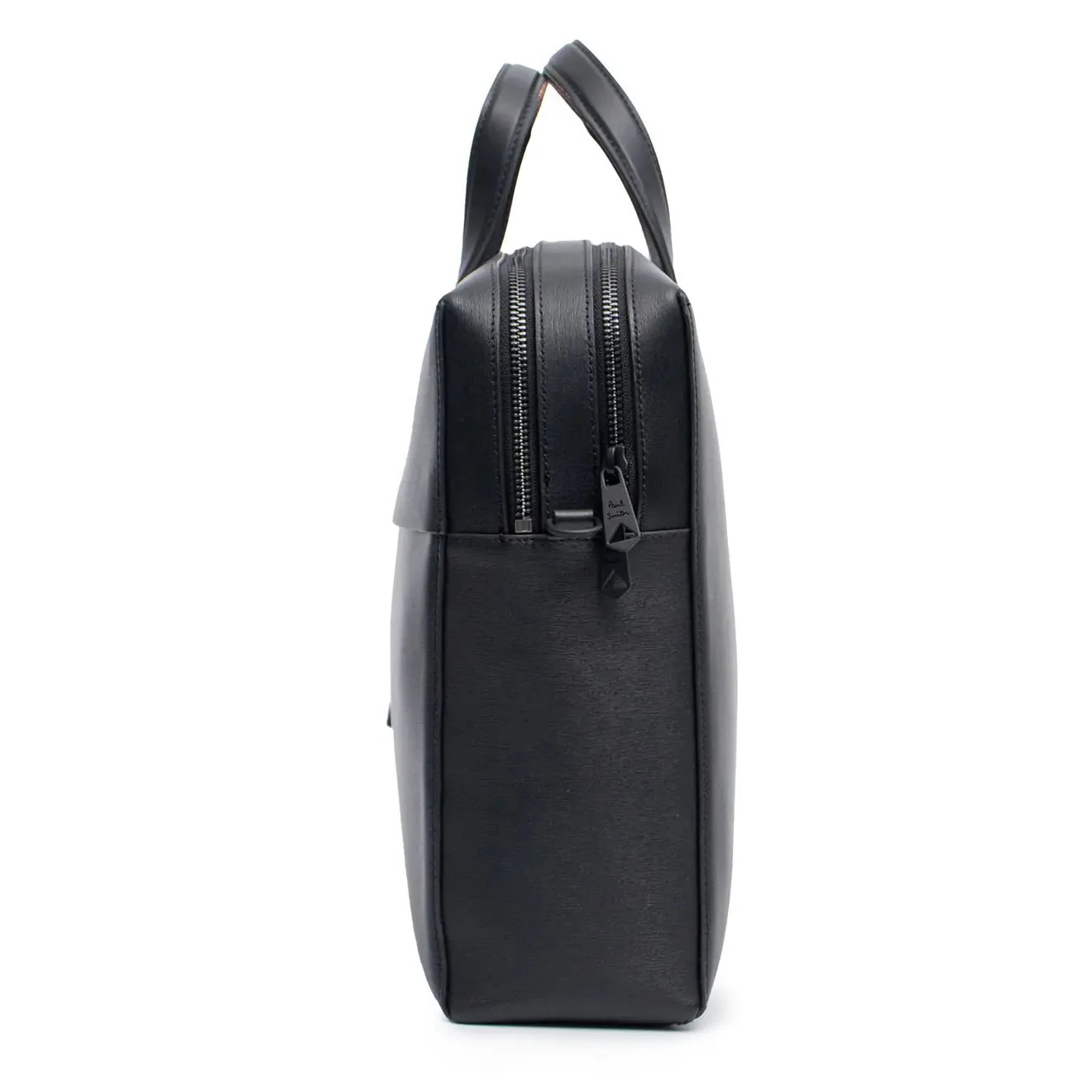 Paul Smith Leather Bag Double Zip Black - Image 6