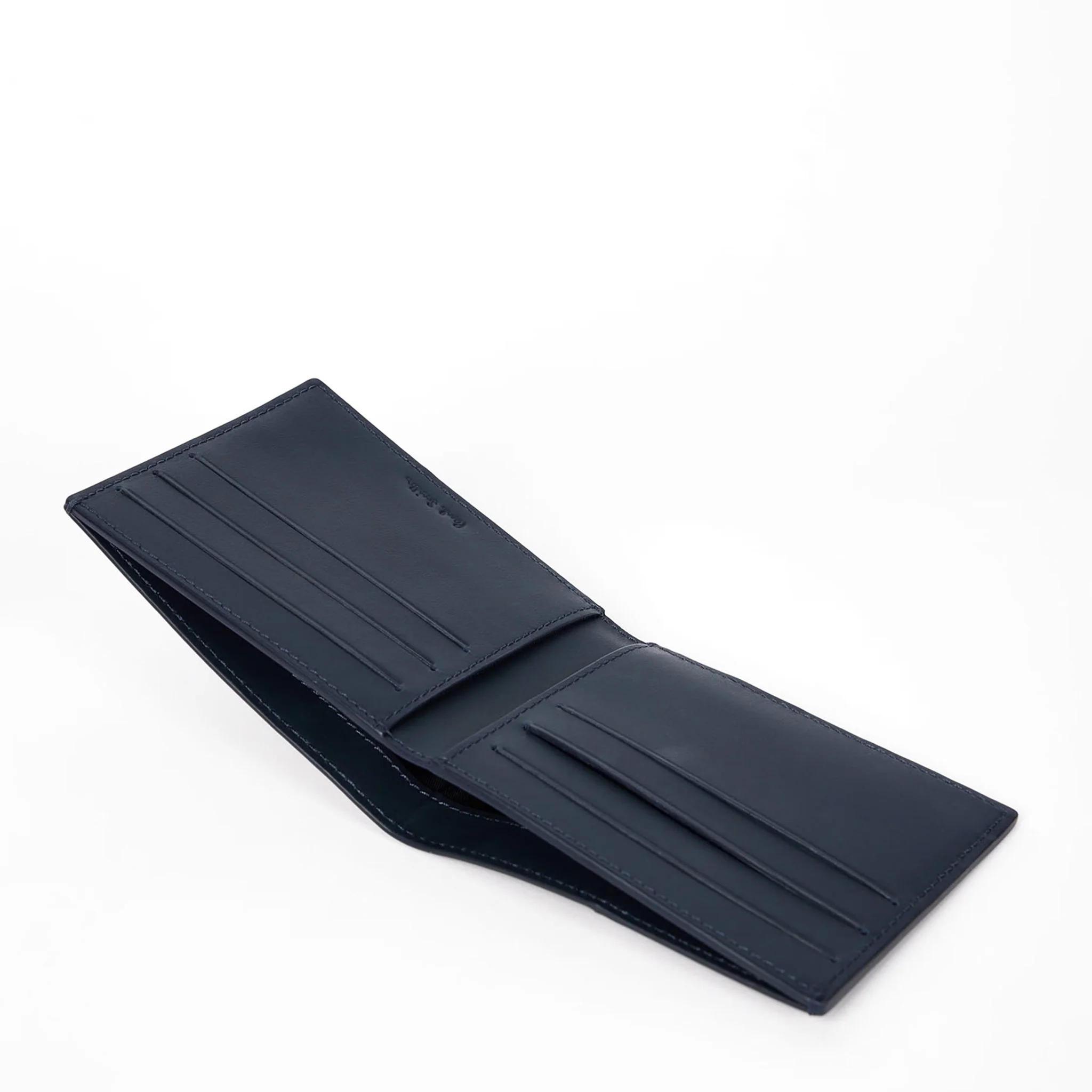 Paul Smith Leather Compact Billfold Wallet Navy - Image 2