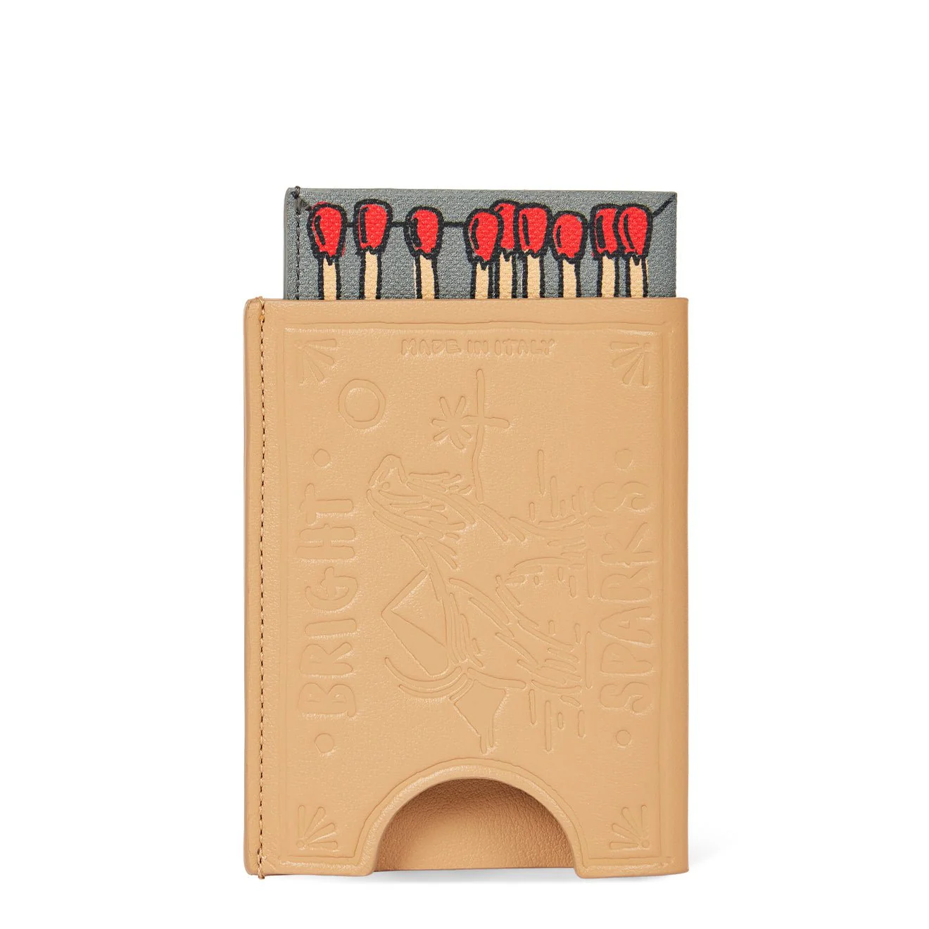Paul Smith Leather Match Box Card Holder Beige - Image 2