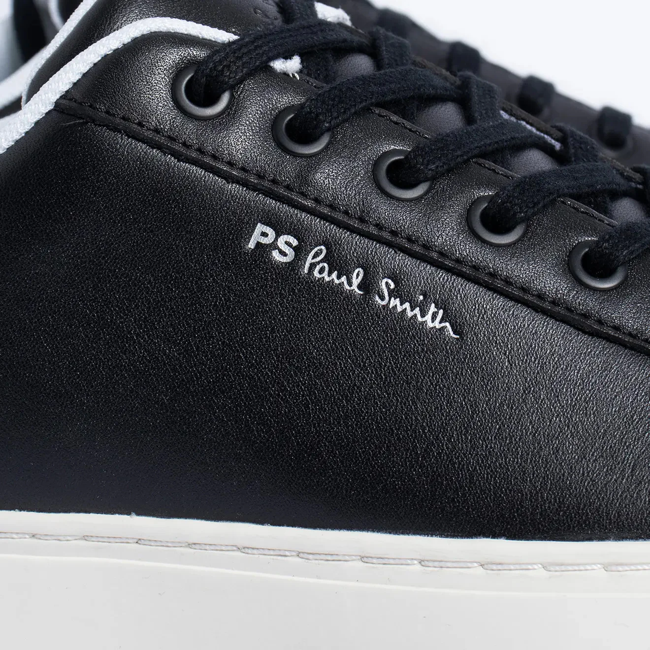 Paul Smith Leather Rex Trainers Black - Image 2