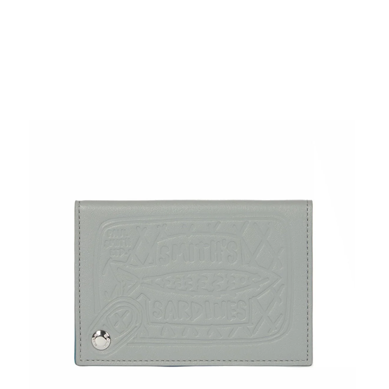 Paul Smith Leather Sardines Card Holder Grey