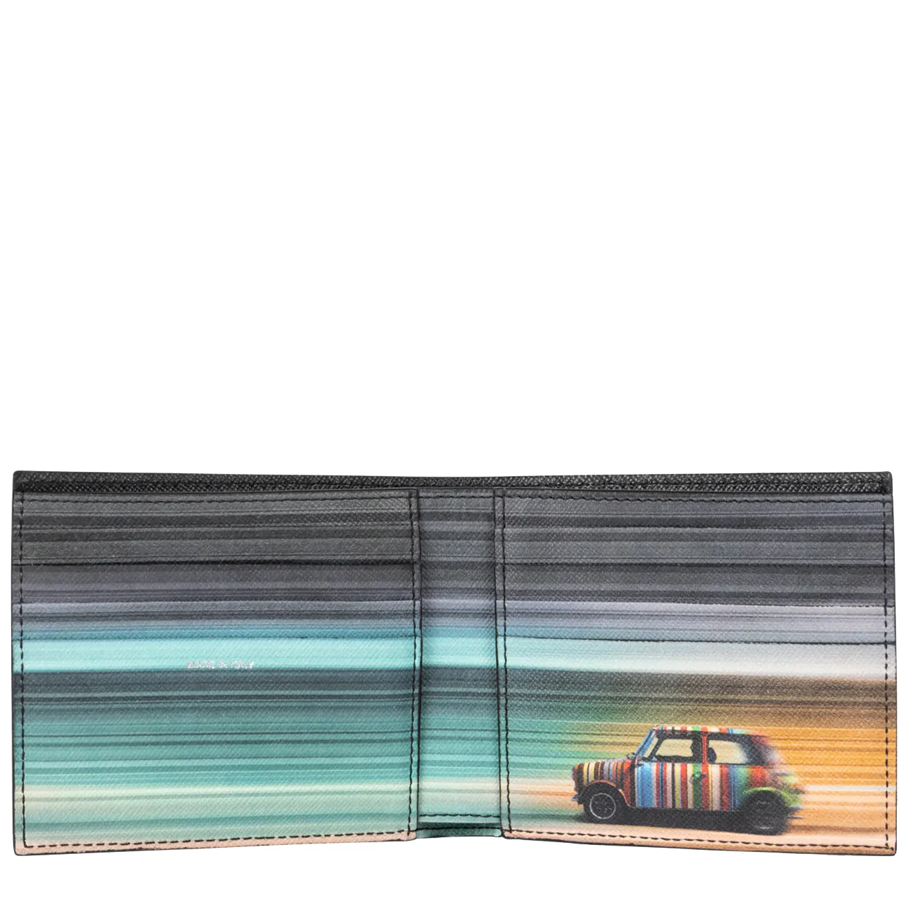 Paul Smith 'Mini Blur' Interior Billfold Wallet Black - Image 2