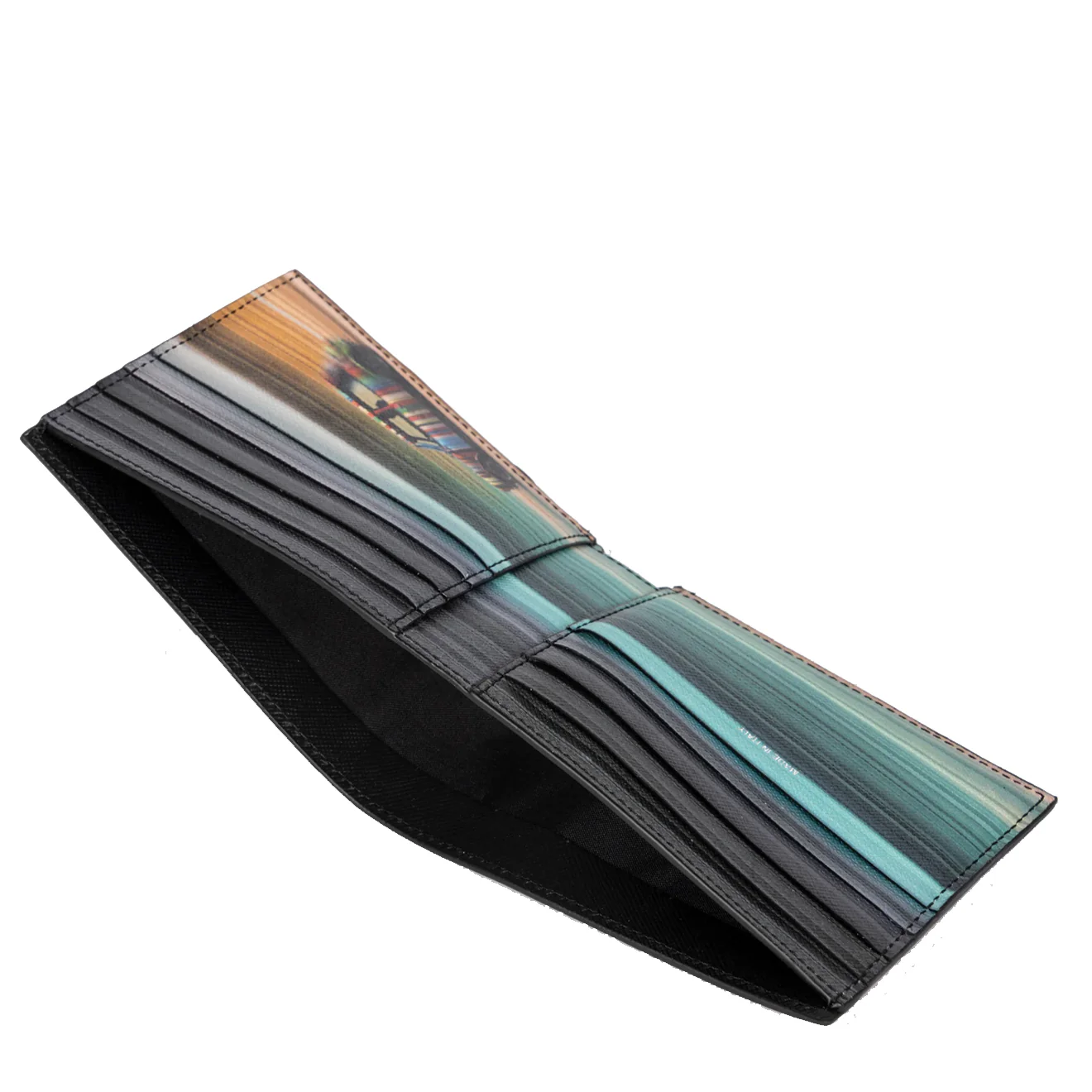 Paul Smith 'Mini Blur' Interior Billfold Wallet Black - Image 3