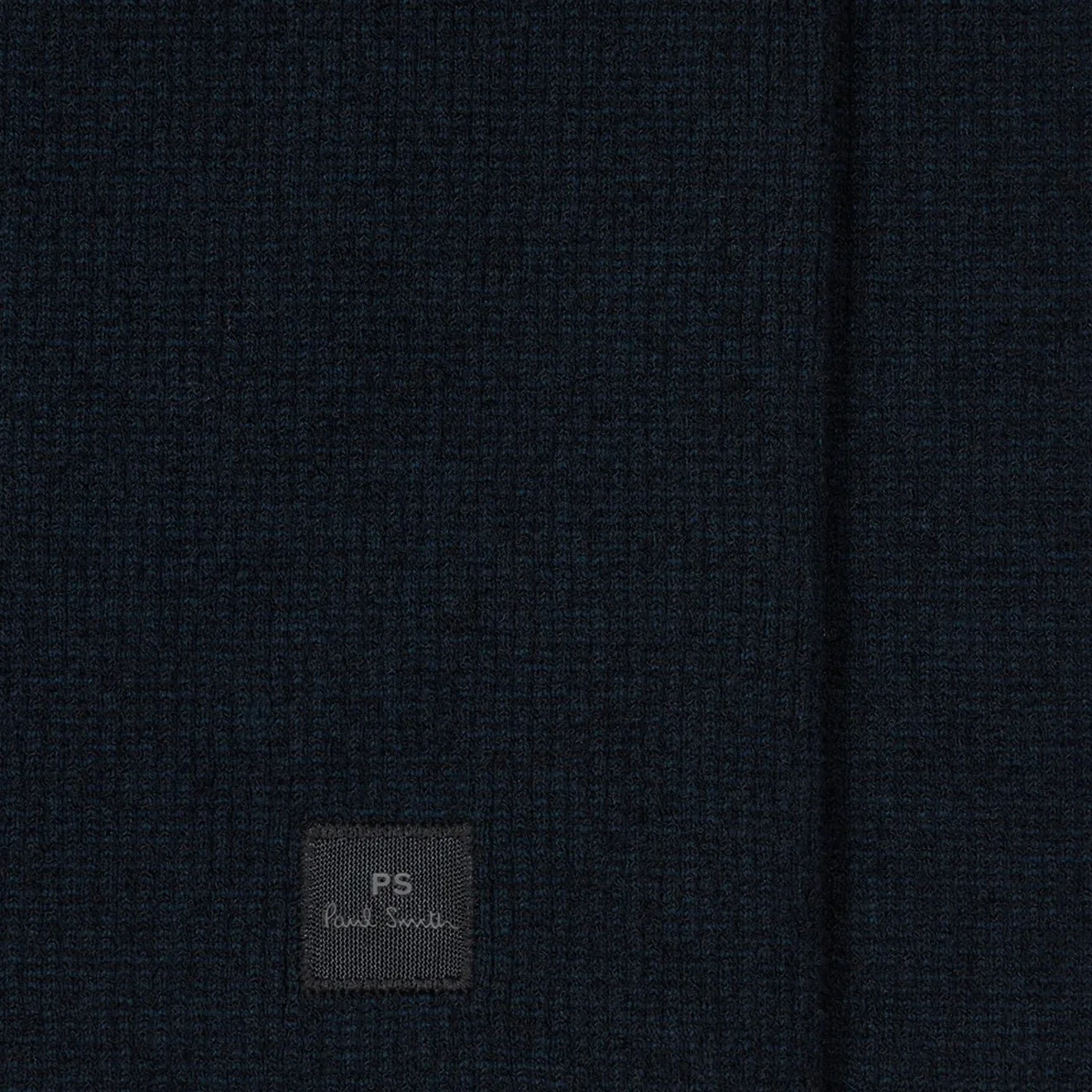 Paul Smith Navy Cotton-Blend Textured Zip Cardigan Navy - Image 2